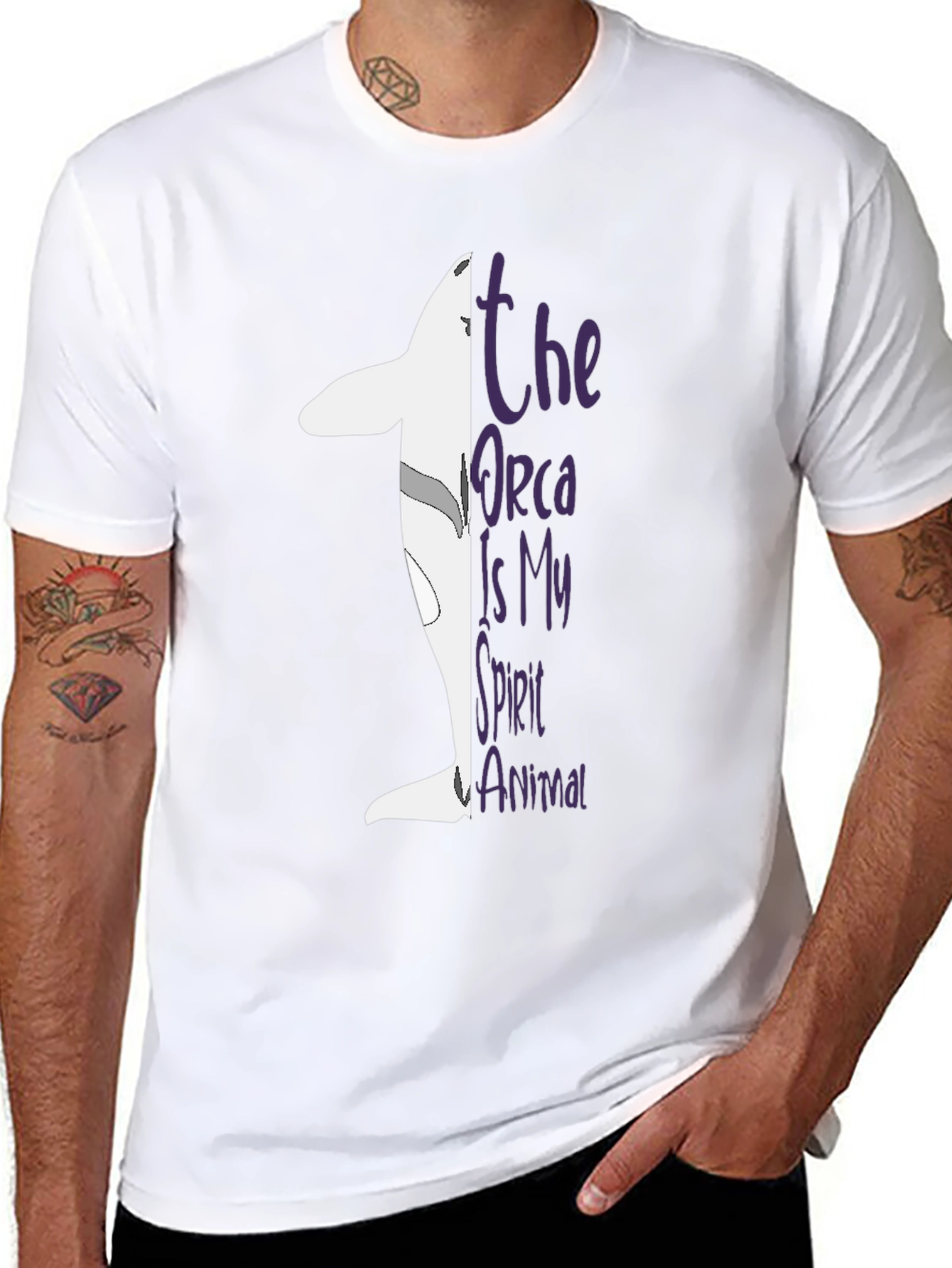 Orca Spirit Animal Graphic Tee