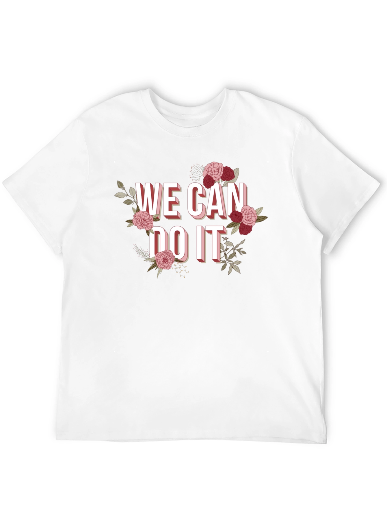 We Can Do It Floral Graphic Tee