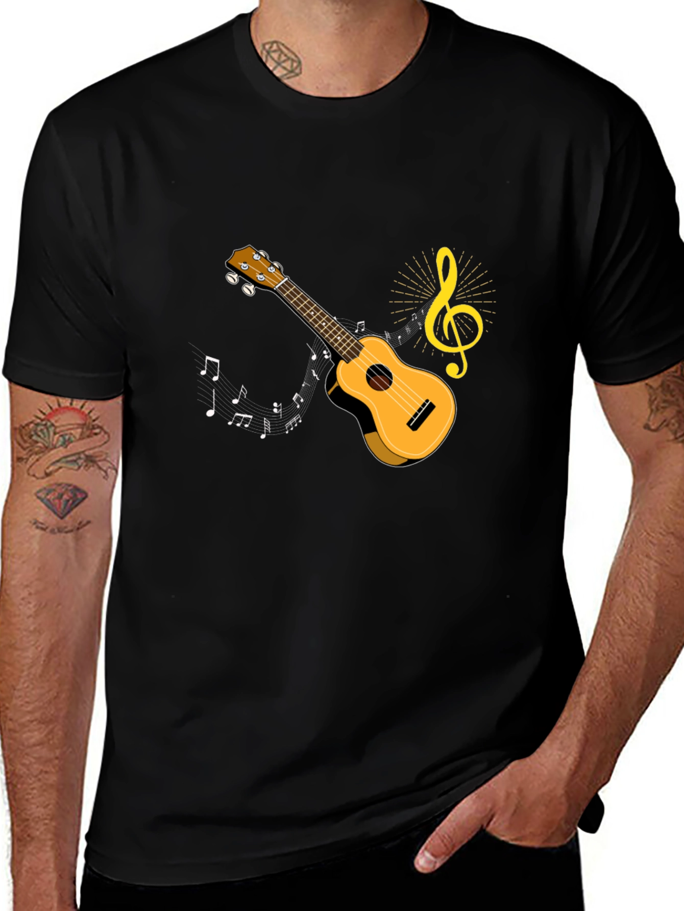 Musical Ukulele Graphic T-Shirt