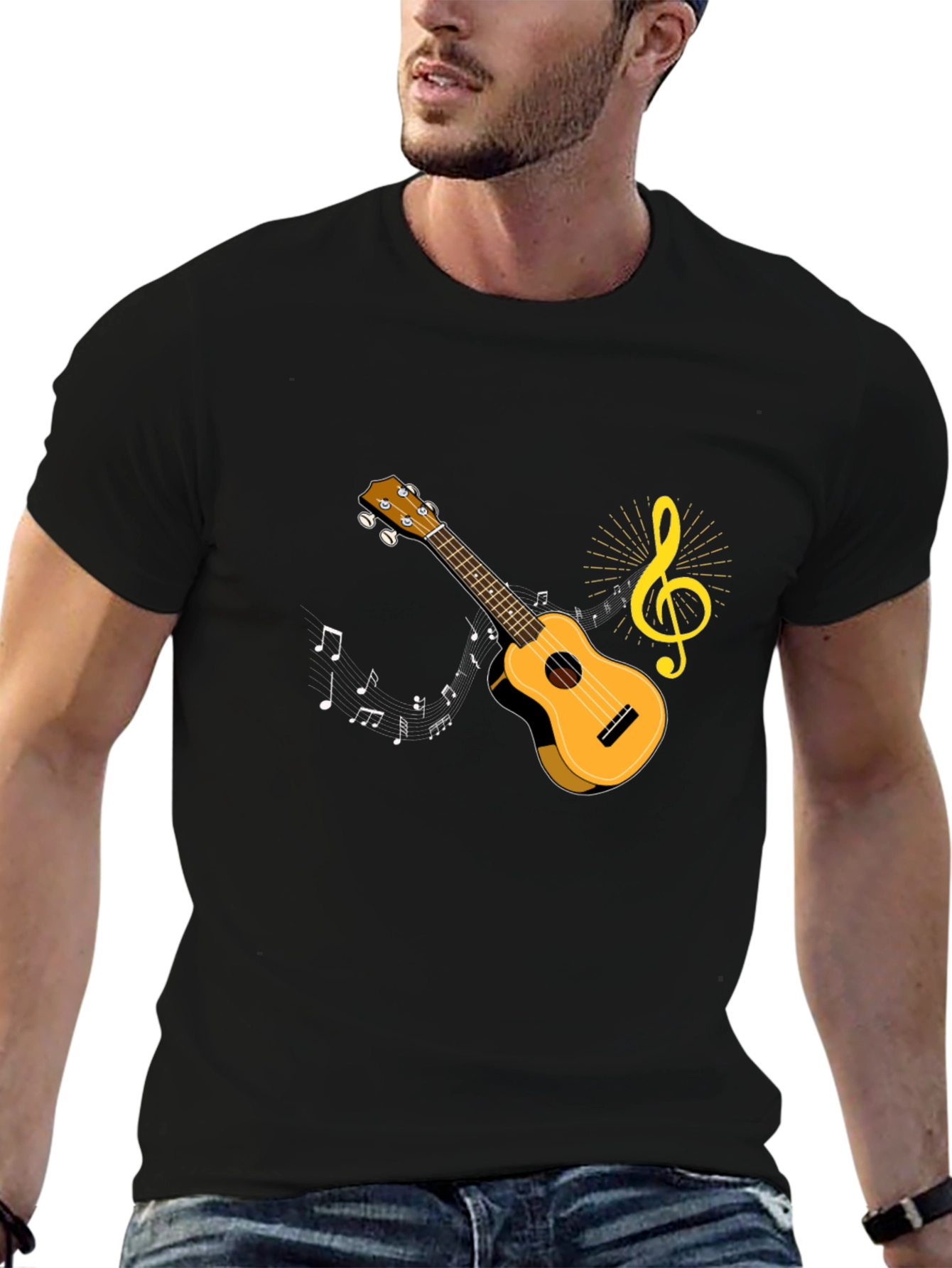 Musical Ukulele Graphic T-Shirt