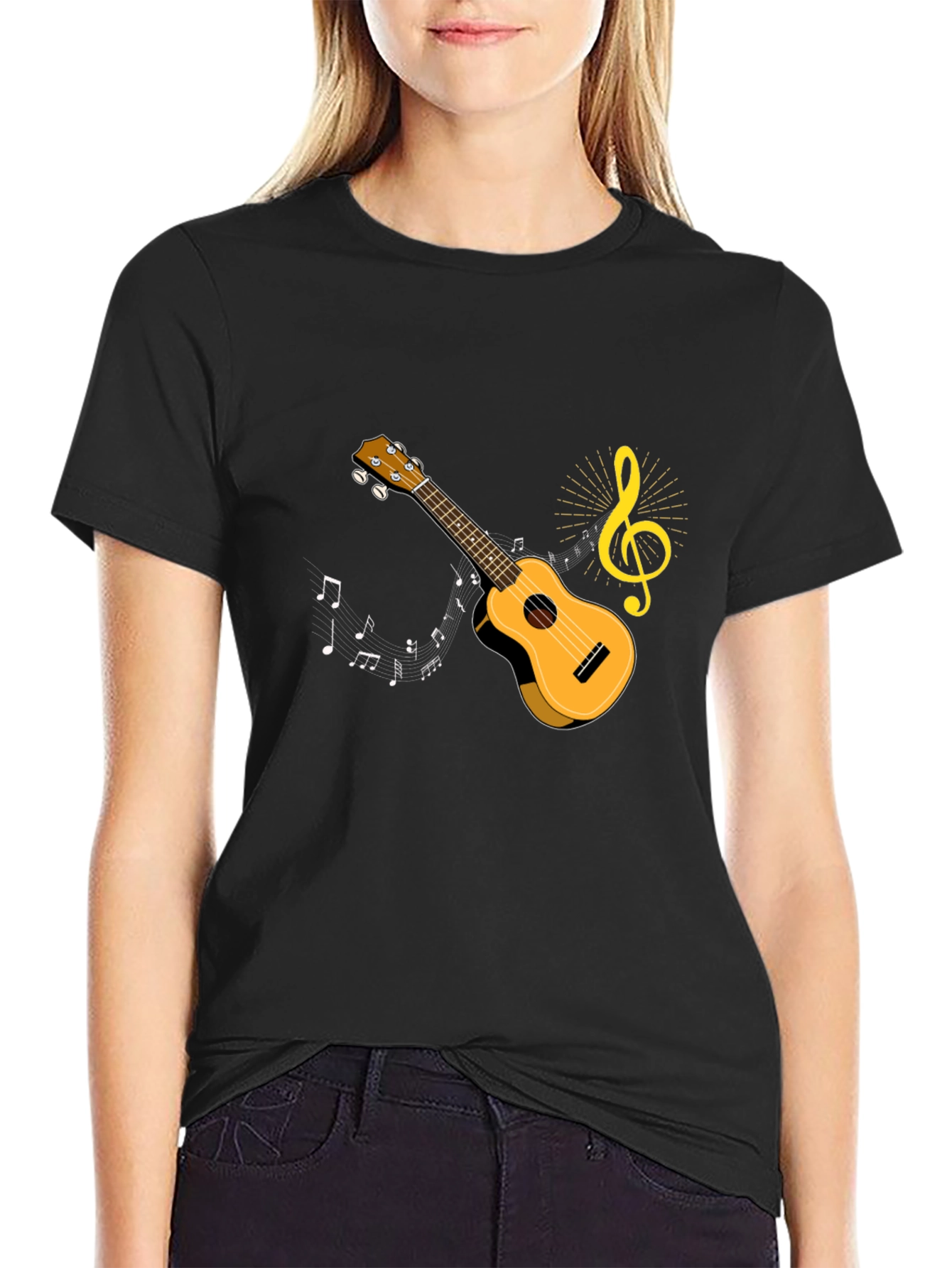 Musical Ukulele Graphic T-Shirt
