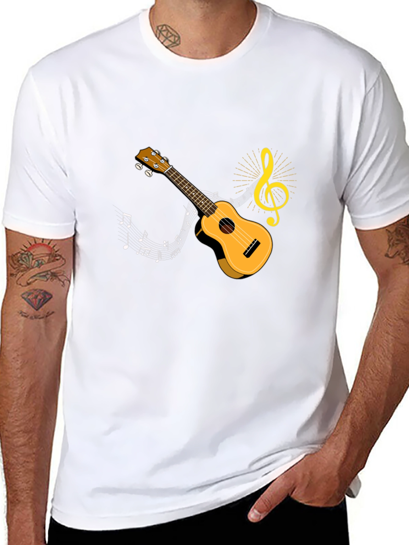 Musical Ukulele Graphic T-Shirt