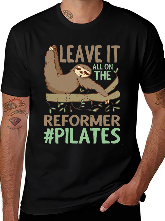 Sloth Pilates T-Shirt - Reformer Funny Workout Tee