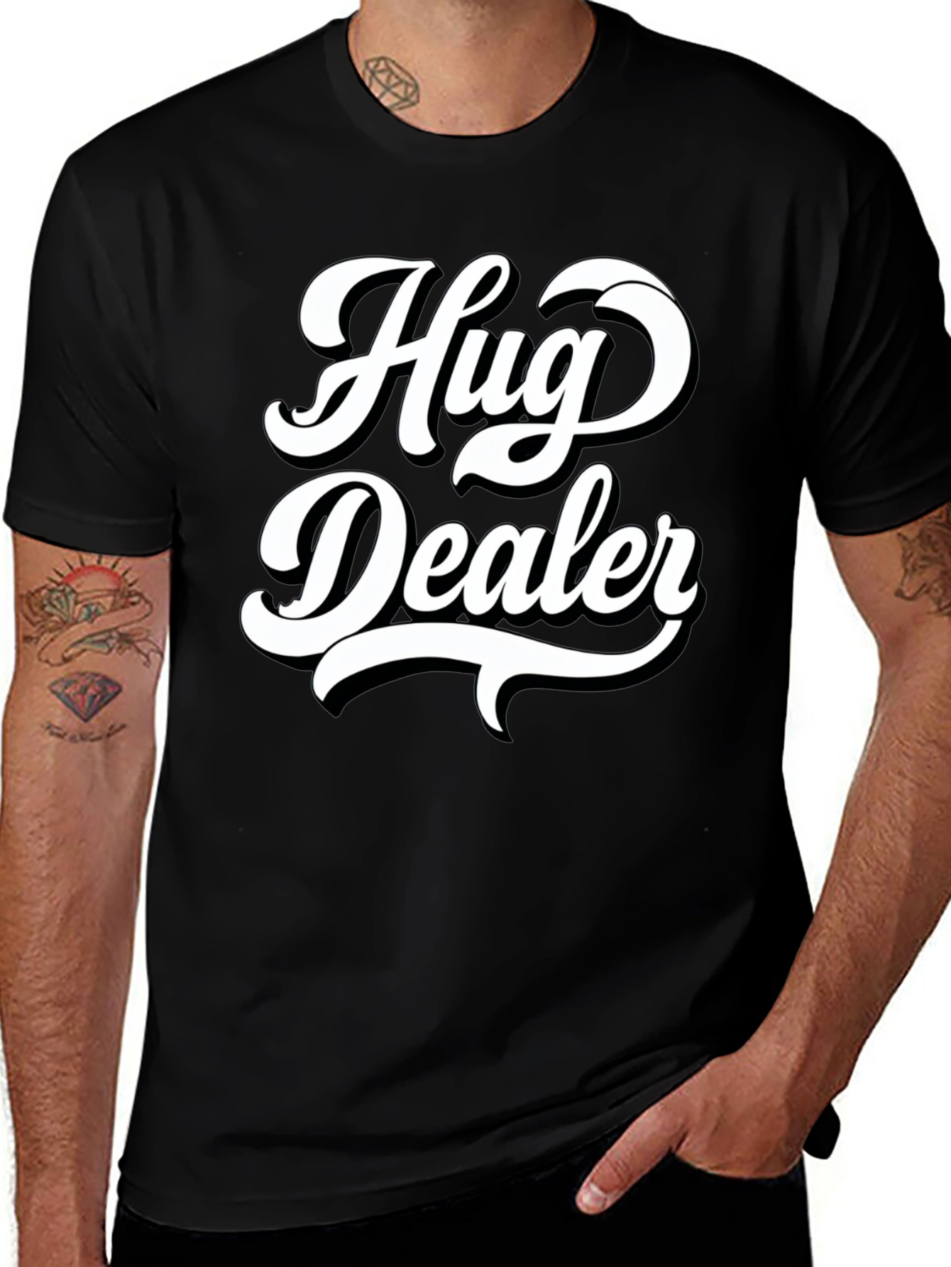 Hug Dealer Graphic T-Shirt - Soft Cotton Blend