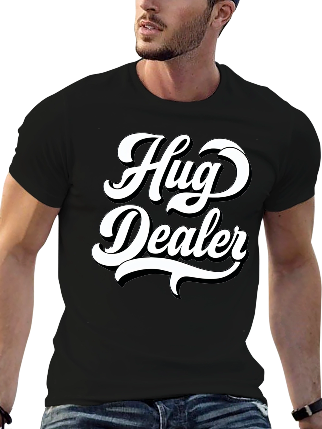 Hug Dealer Graphic T-Shirt - Soft Cotton Blend