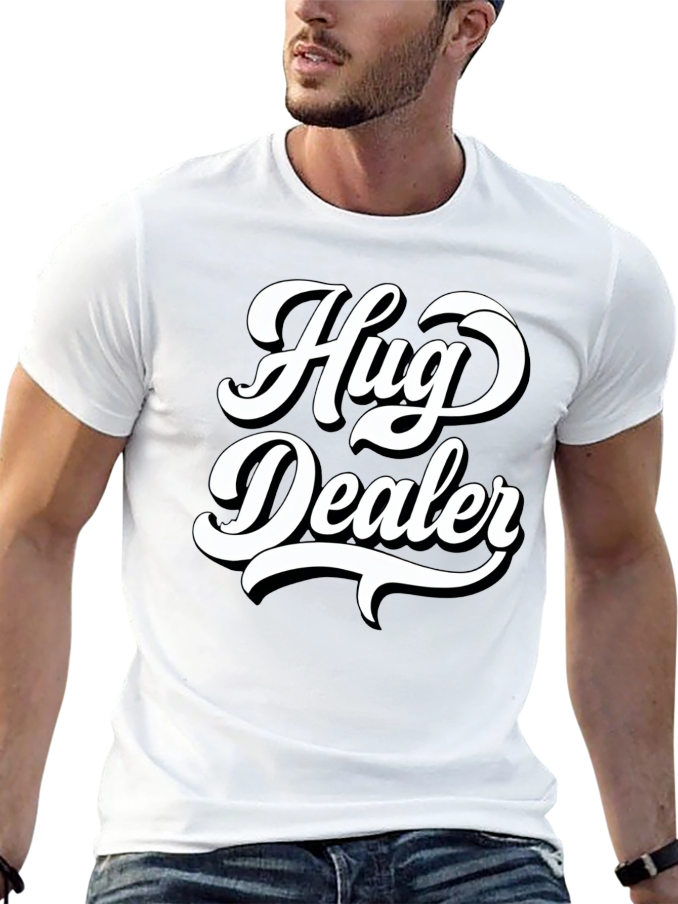 Hug Dealer Graphic T-Shirt - Soft Cotton Blend