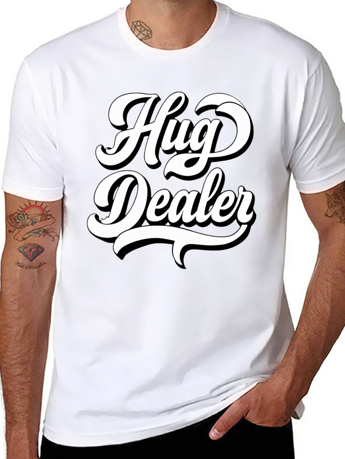 Hug Dealer Graphic T-Shirt - Soft Cotton Blend