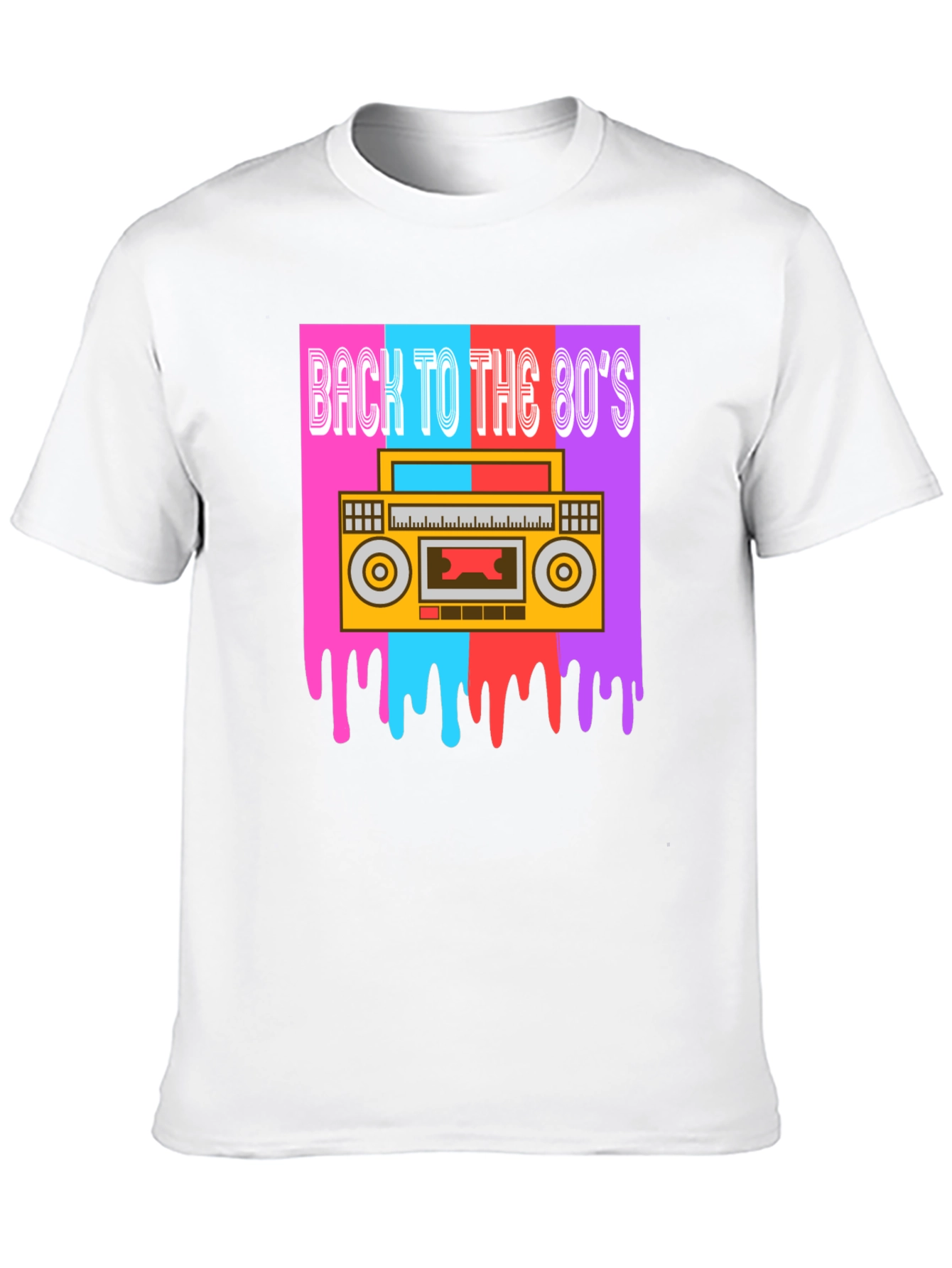 Retro 80s Boombox Graphic Tee