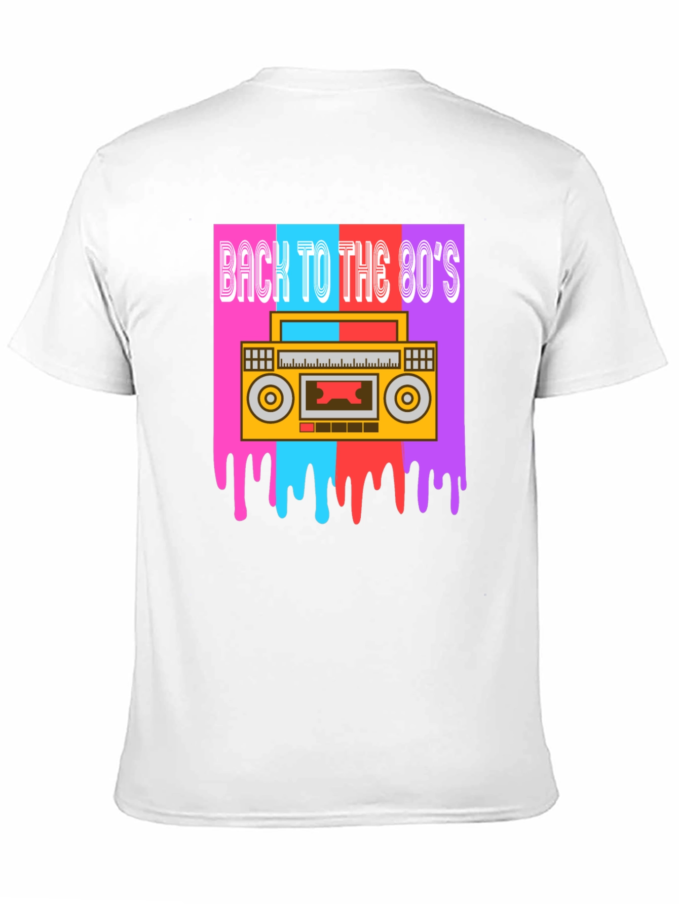 Retro 80s Boombox Graphic Tee