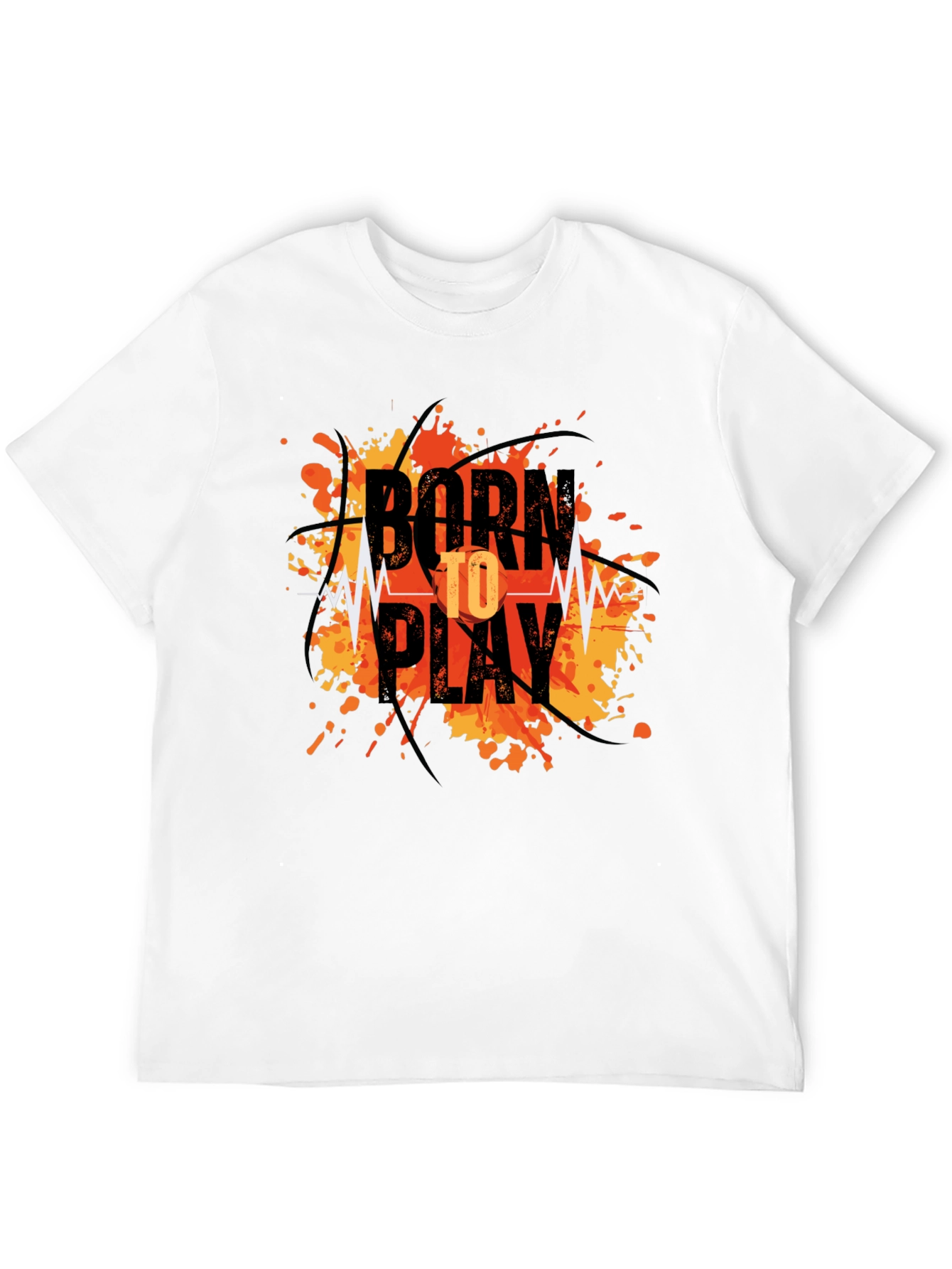 Born to Play Graphic T-Shirt - Black Tee