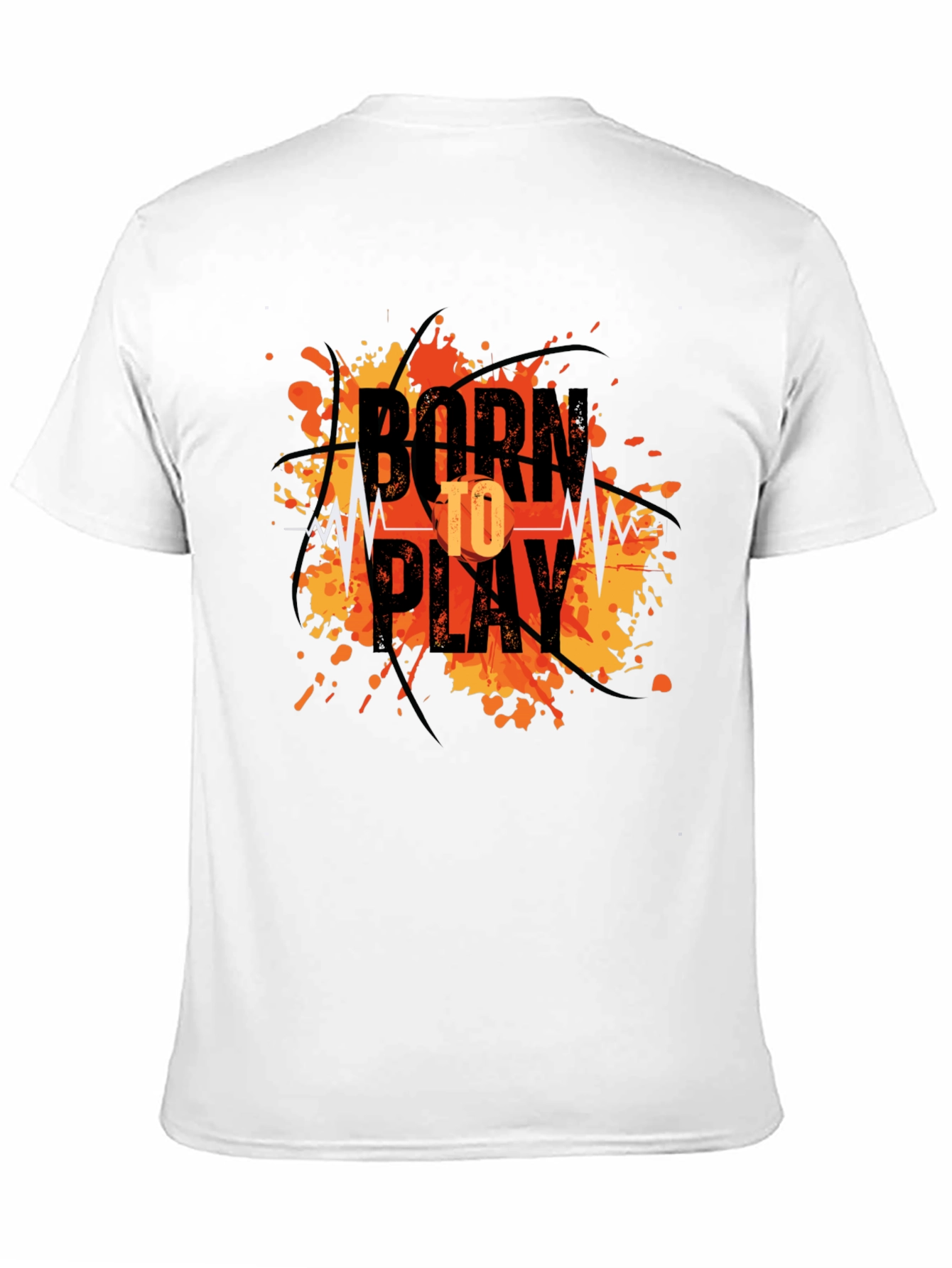 Born to Play Graphic T-Shirt - Black Tee
