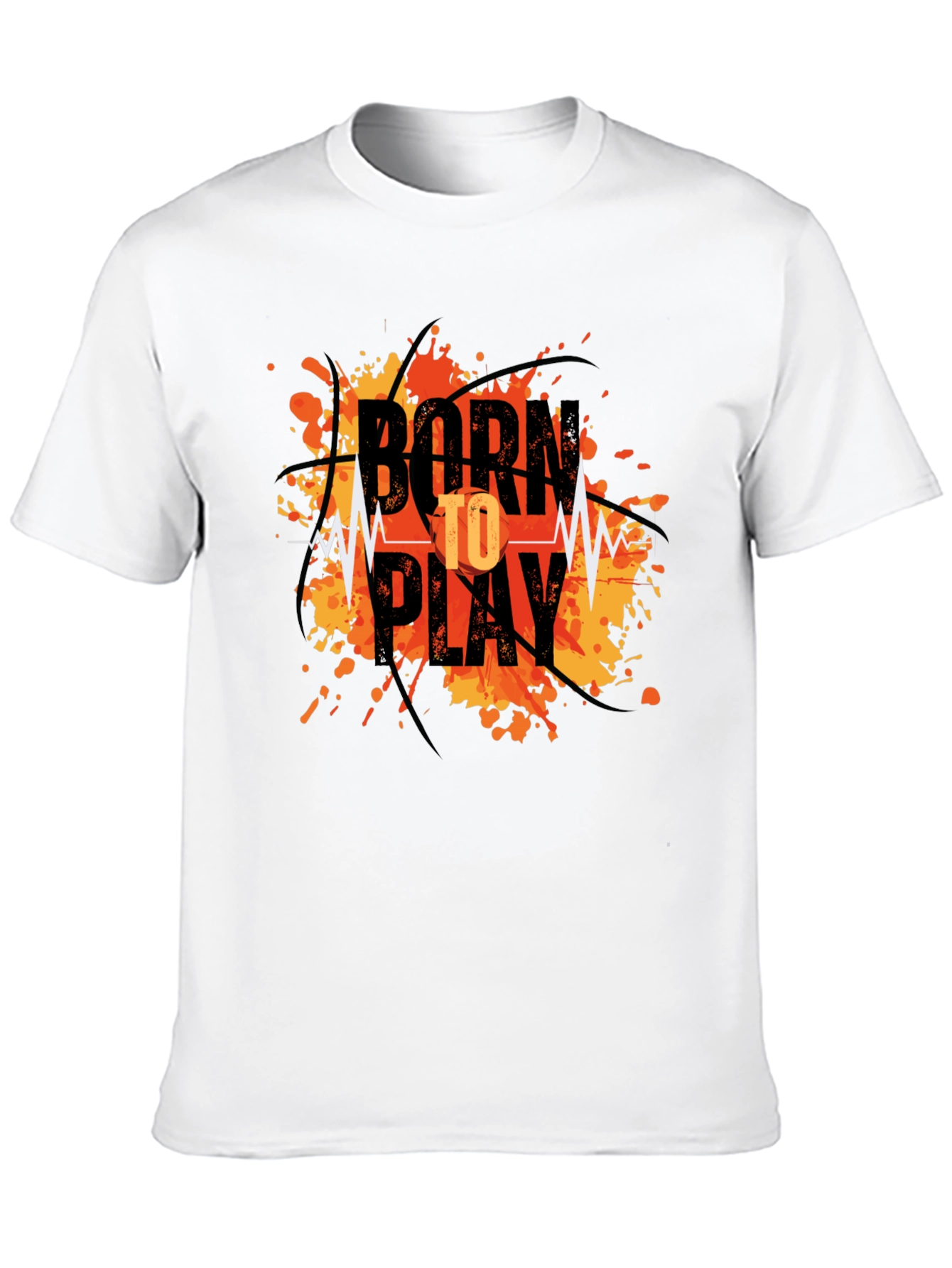 Born to Play Graphic T-Shirt - Black Tee