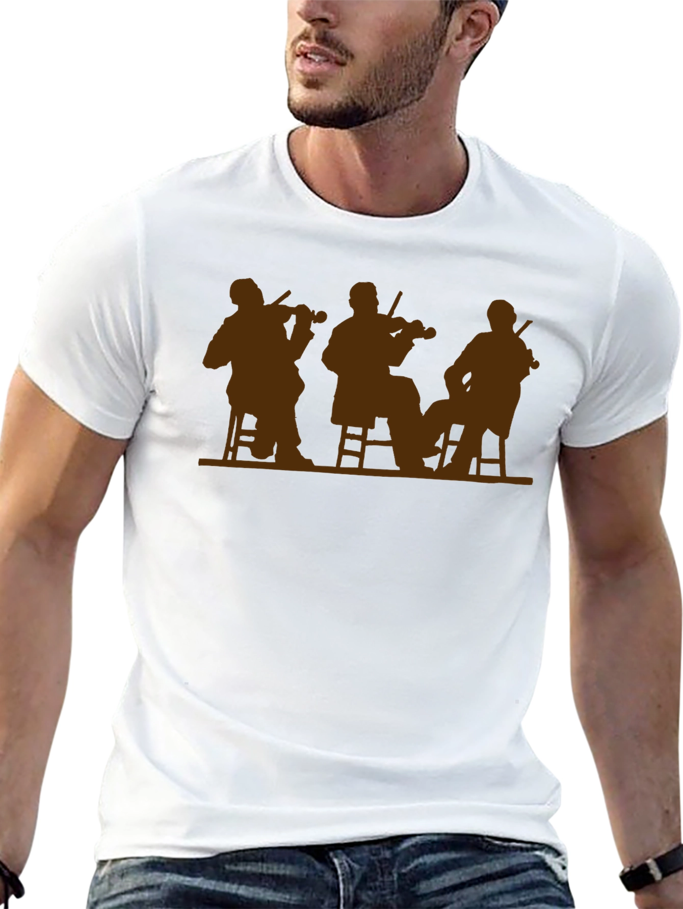 Musician Silhouette T-Shirt - Classic Black Tee