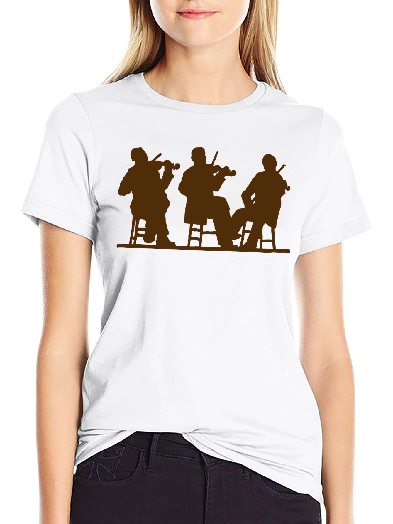 Musician Silhouette T-Shirt - Classic Black Tee