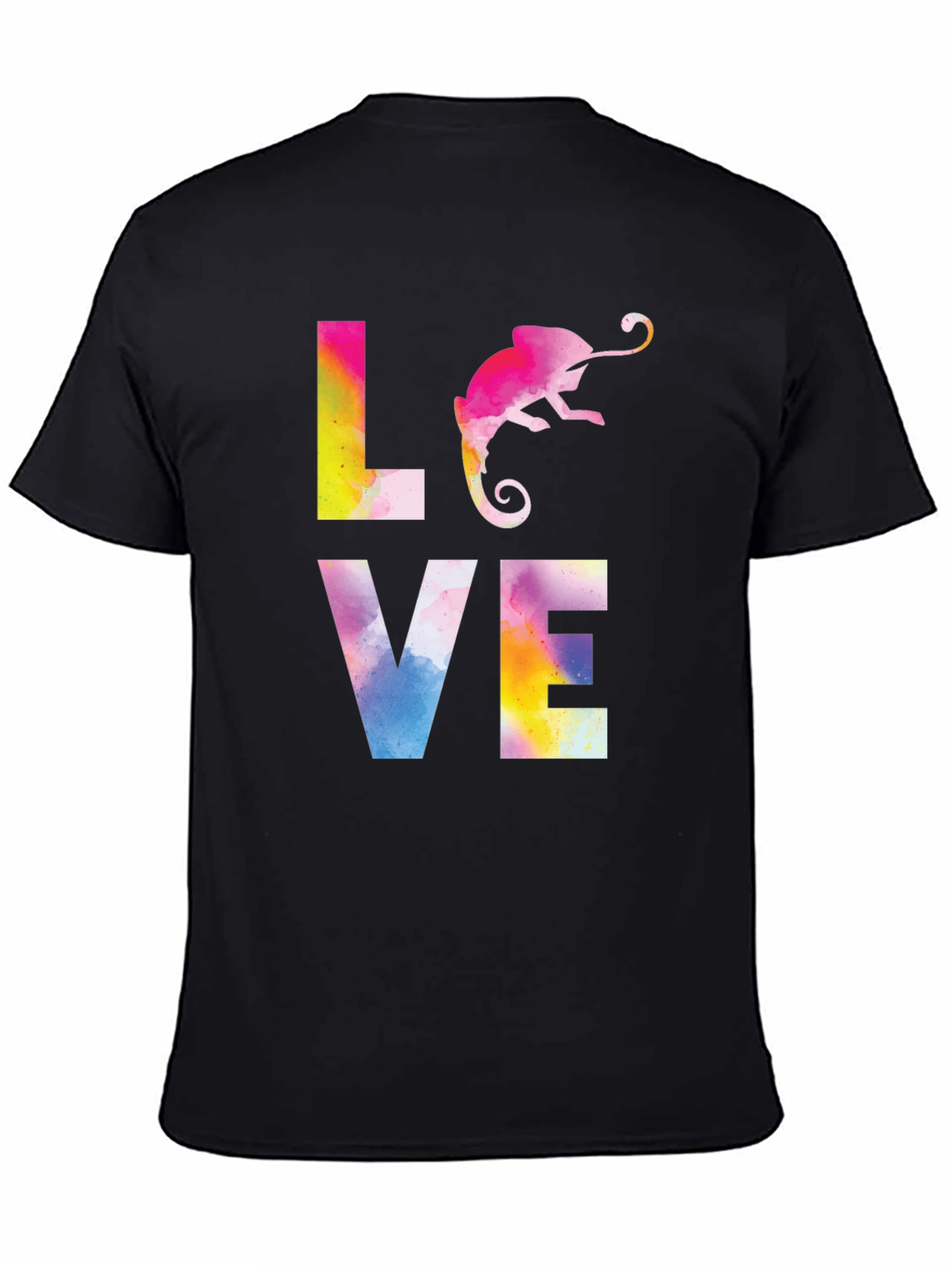 Love Chameleon Graphic Print T-Shirt