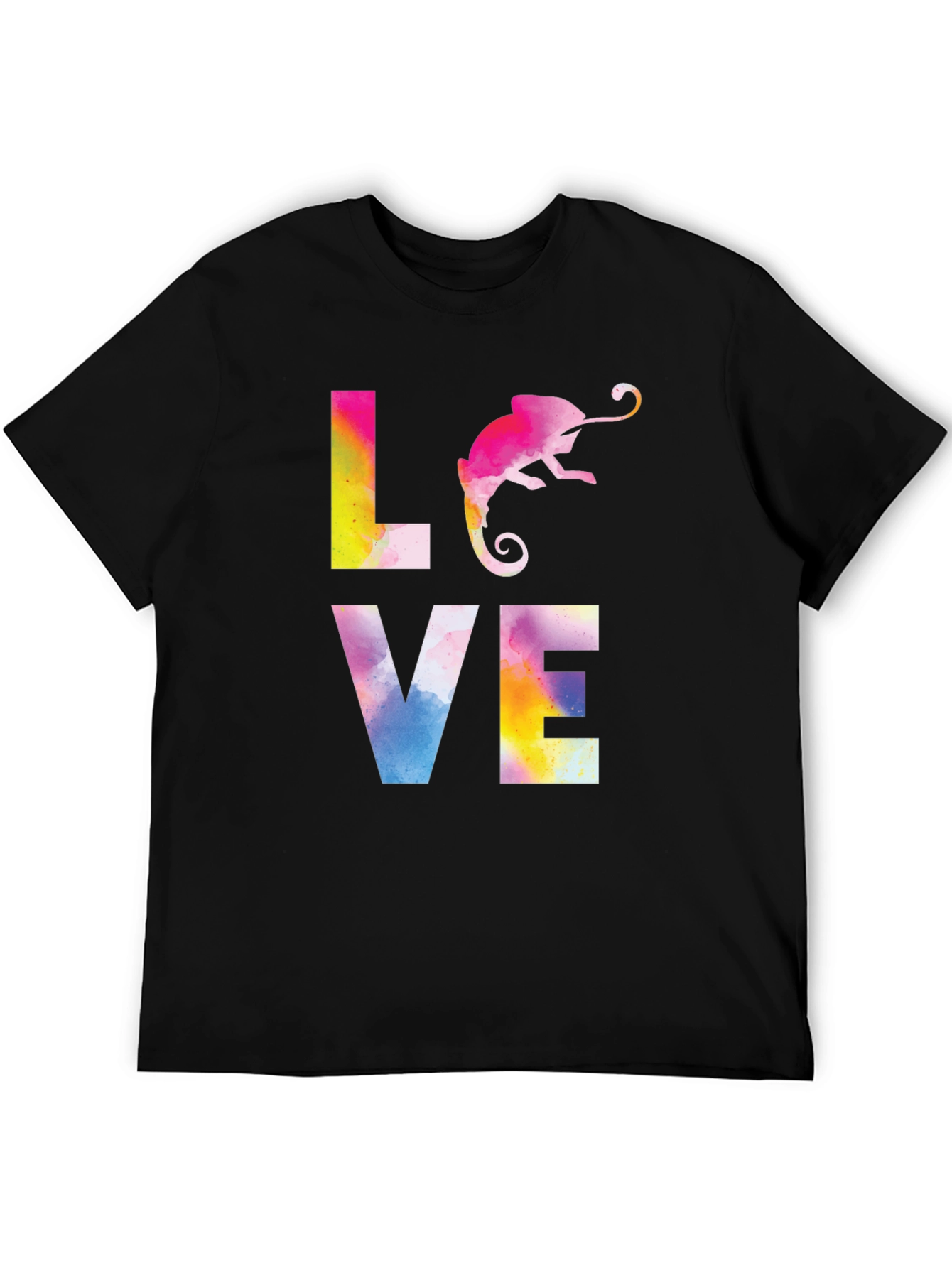 Love Chameleon Graphic Print T-Shirt