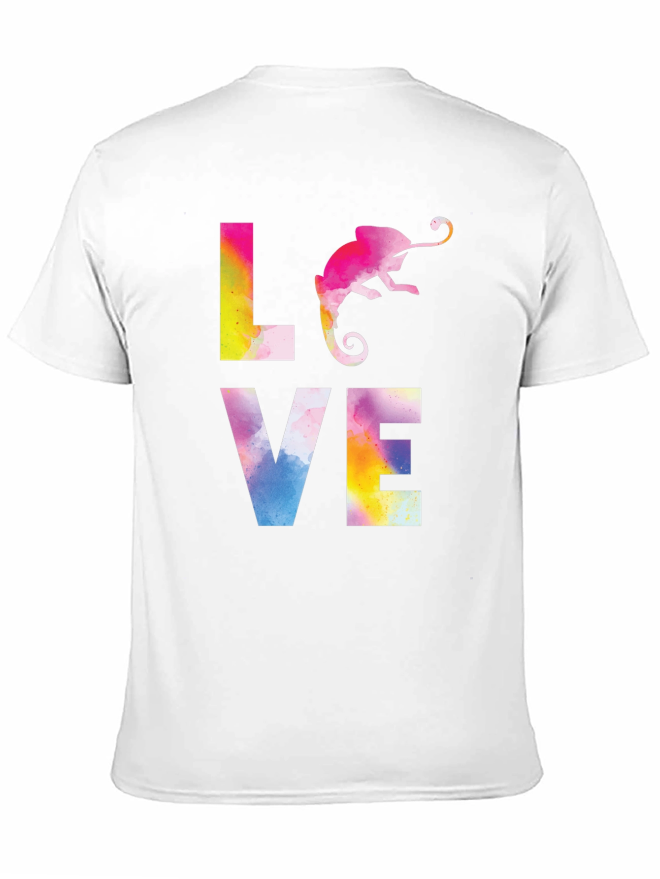 Love Chameleon Graphic Print T-Shirt