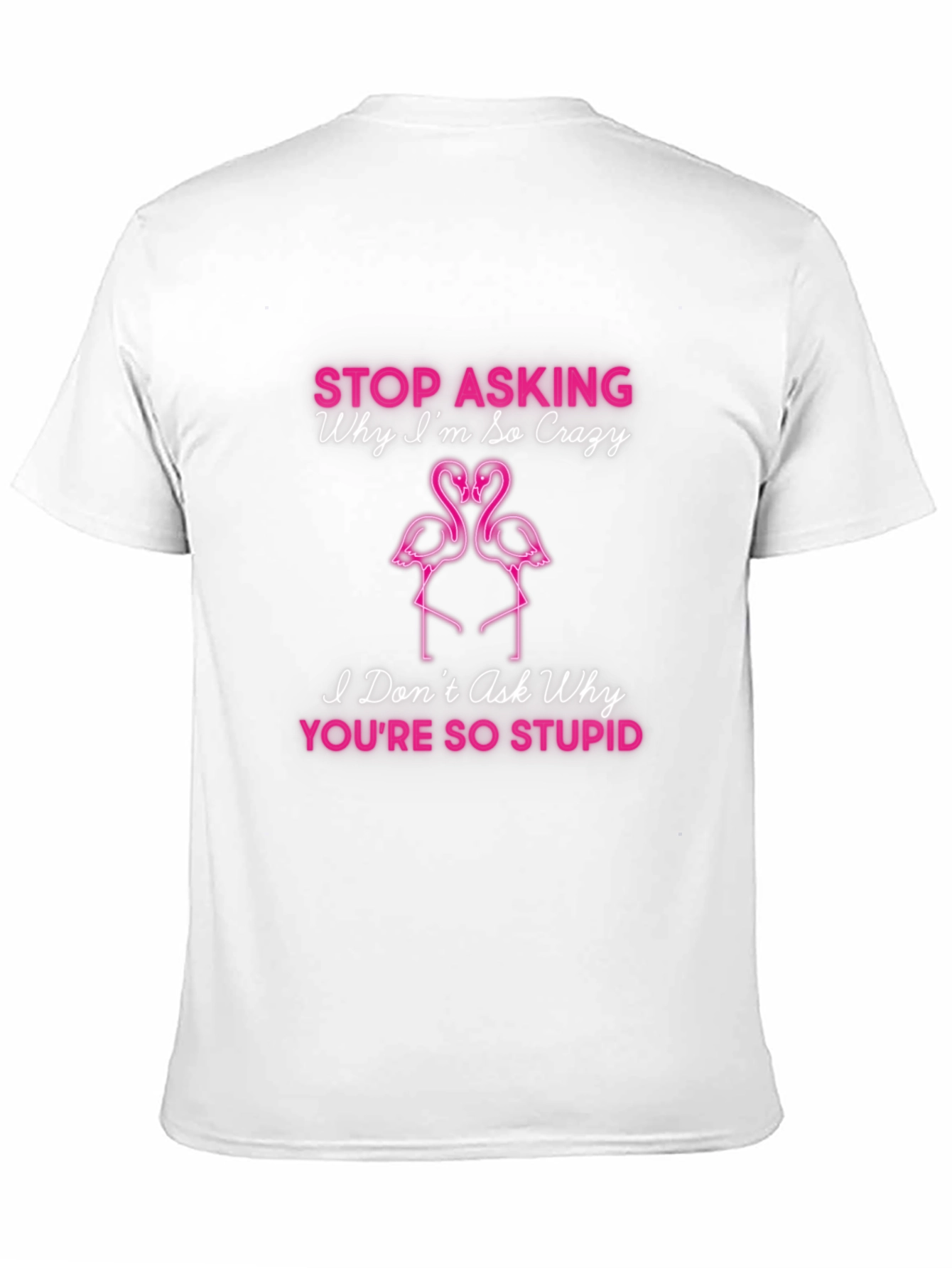 Crazy Flamingo Graphic T-Shirt