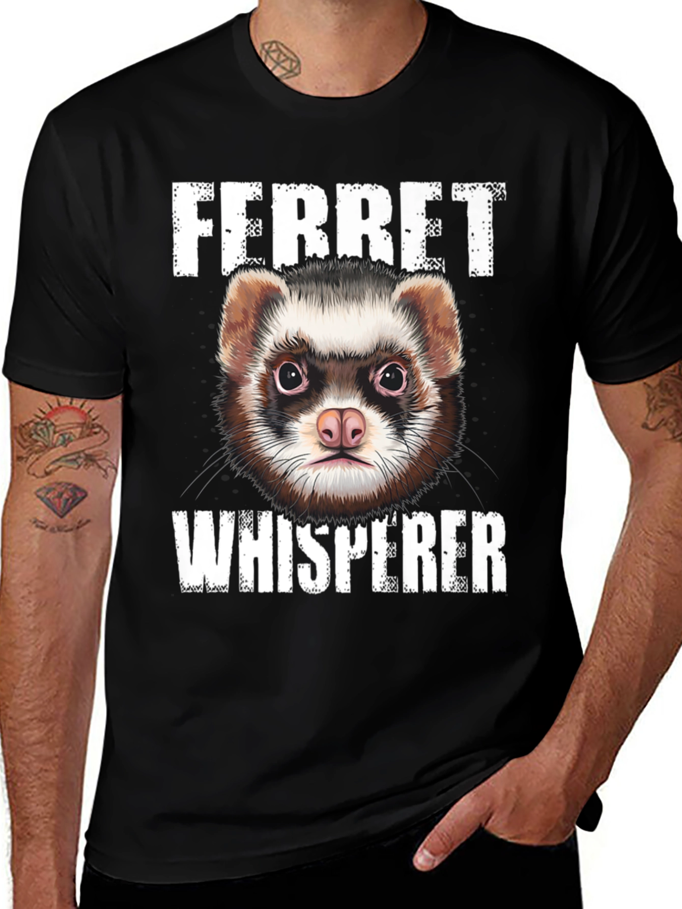 Ferret Whisperer Graphic T-Shirt