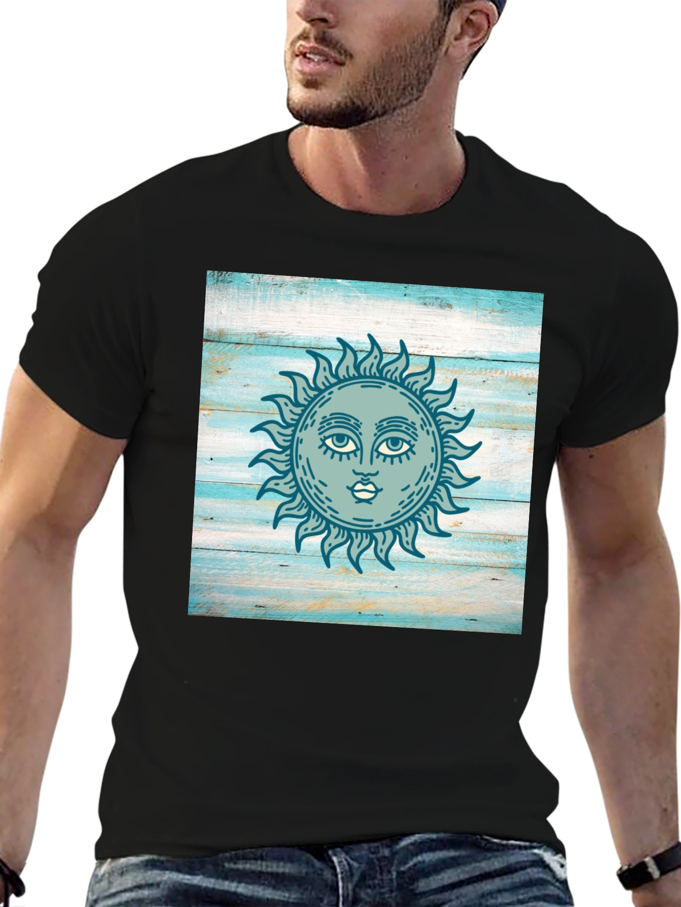 Sun Graphic Print T-Shirt