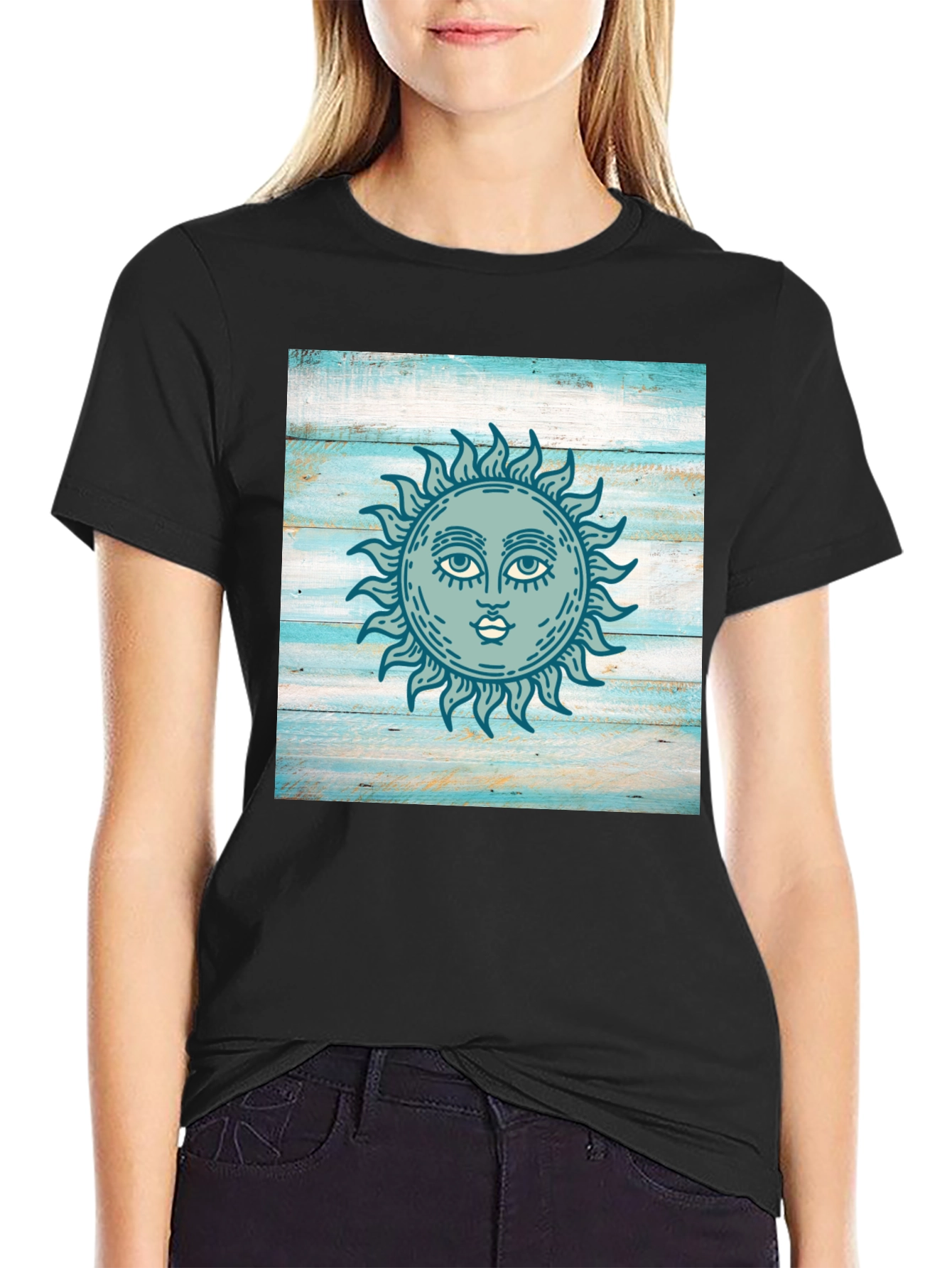 Sun Graphic Print T-Shirt
