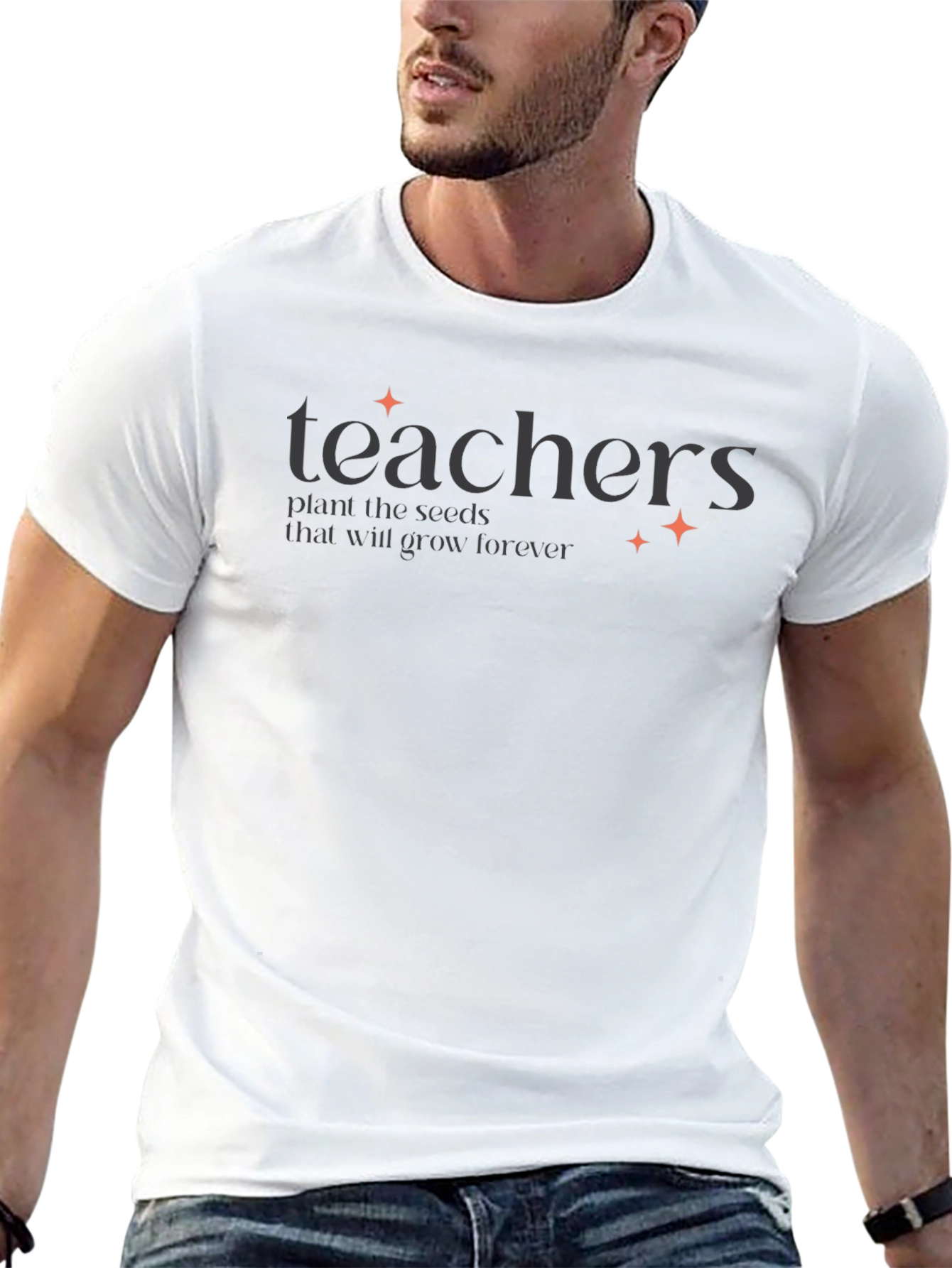 Teachers Plant Seeds Black Graphic Tee