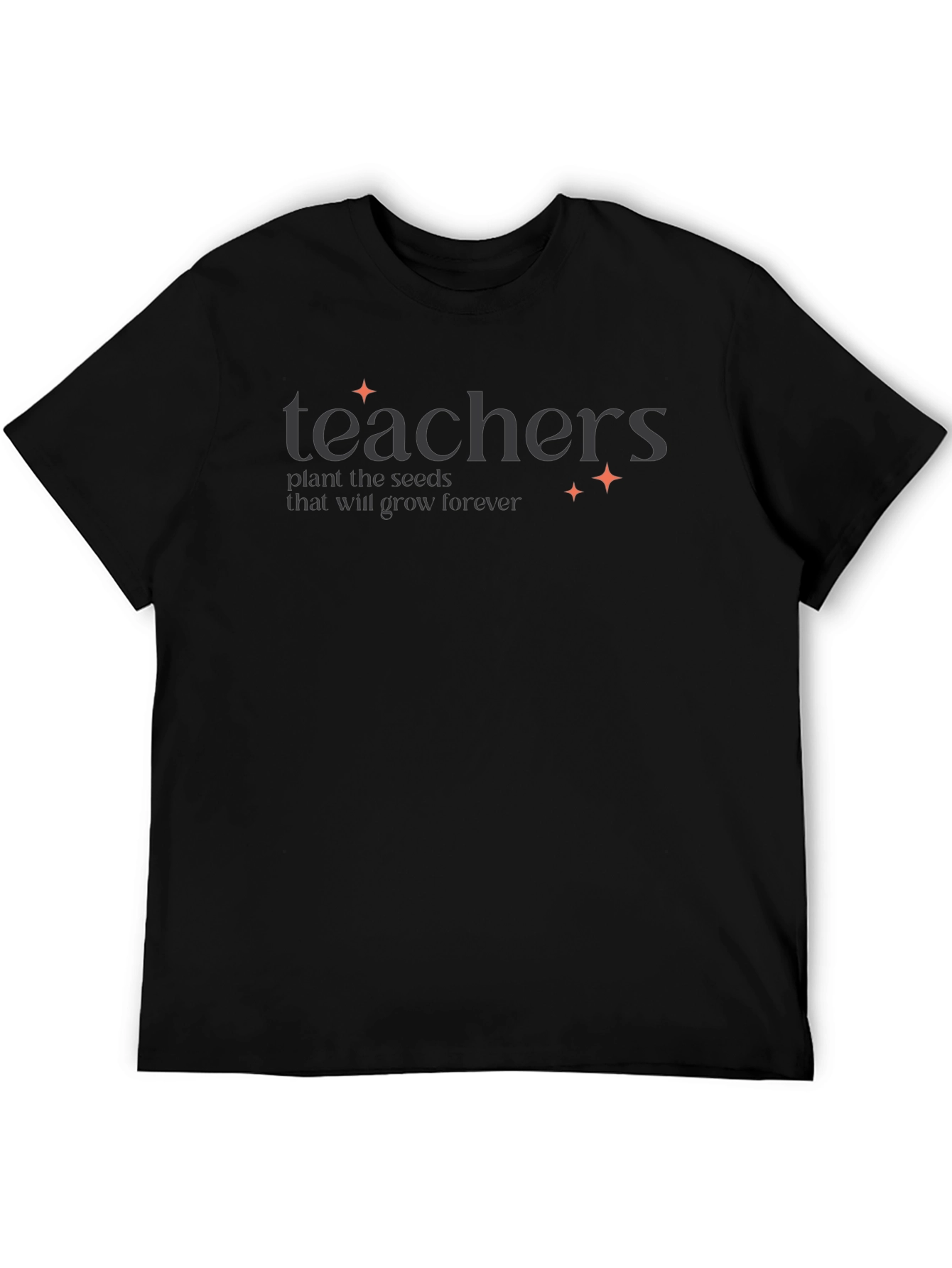 Teachers Plant Seeds Black Graphic Tee