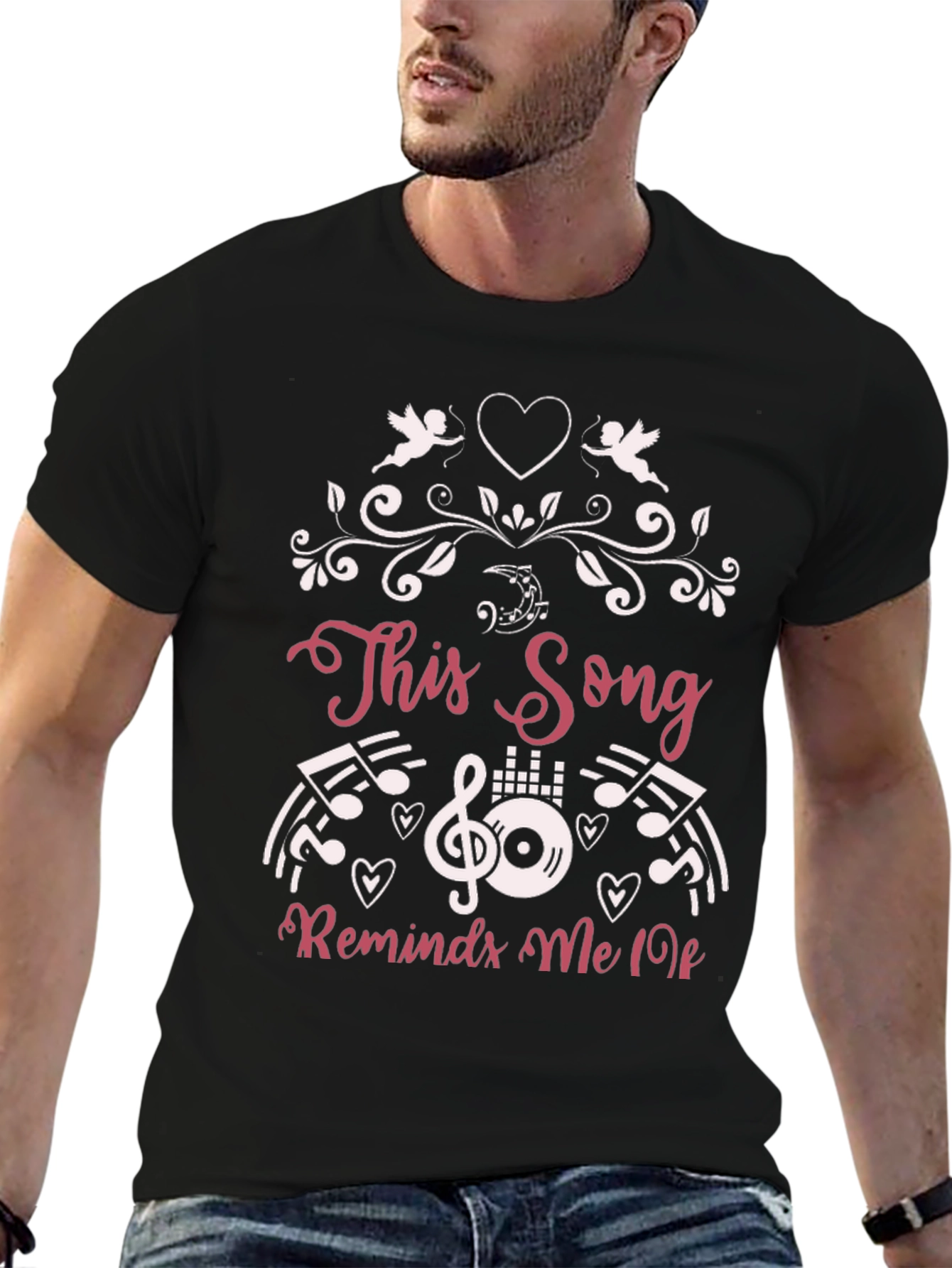 Music Lovers Tee: This Song Graphic Print