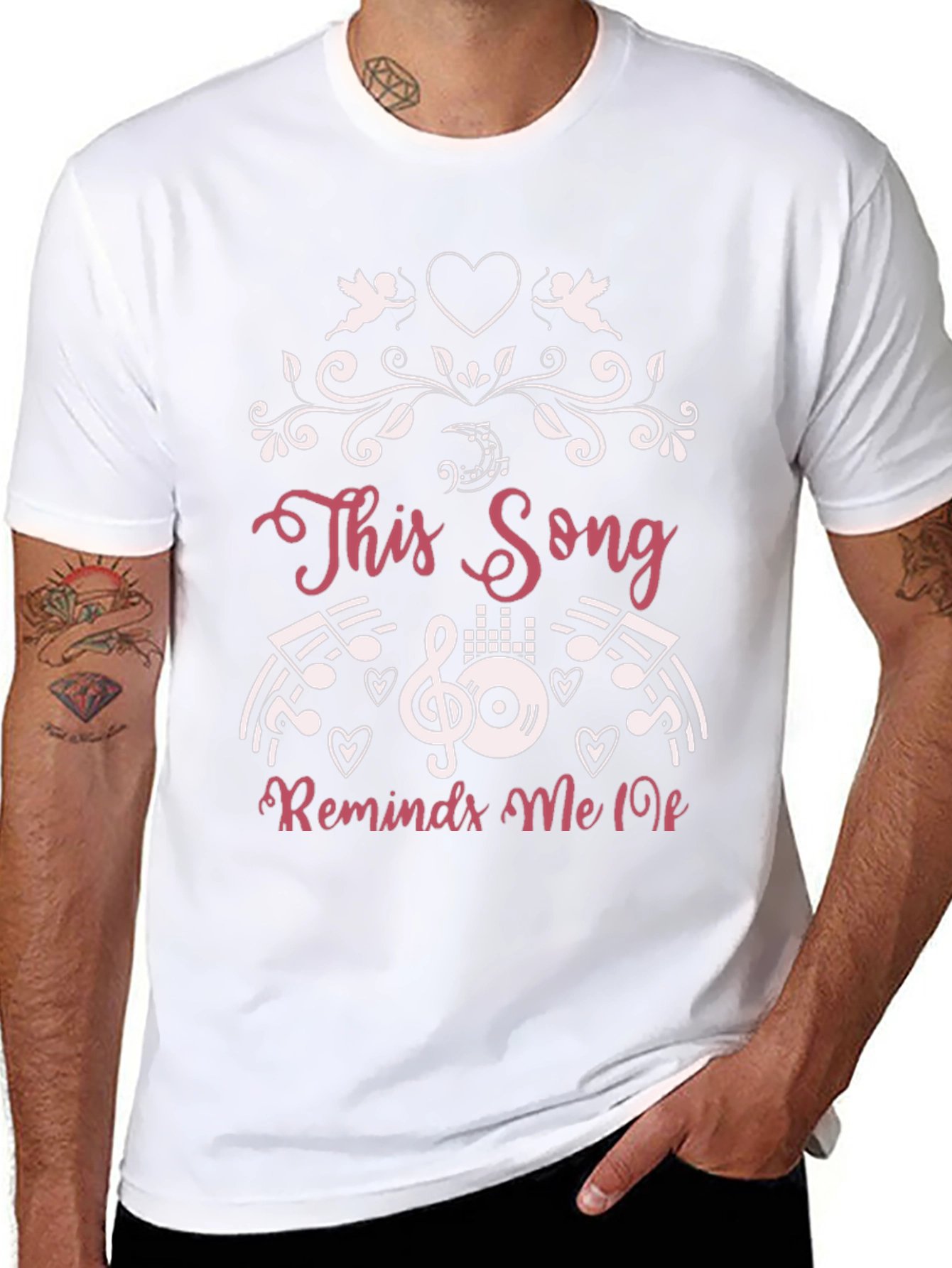 Music Lovers Tee: This Song Graphic Print