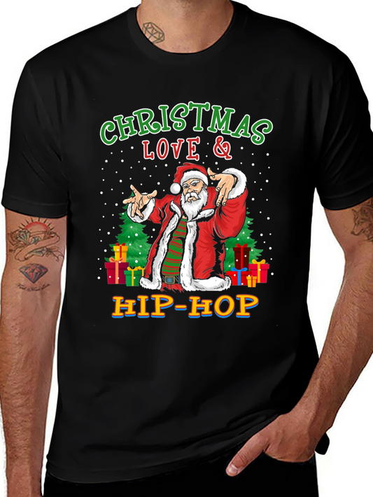 Christmas Love & Hip-Hop Santa T-Shirt
