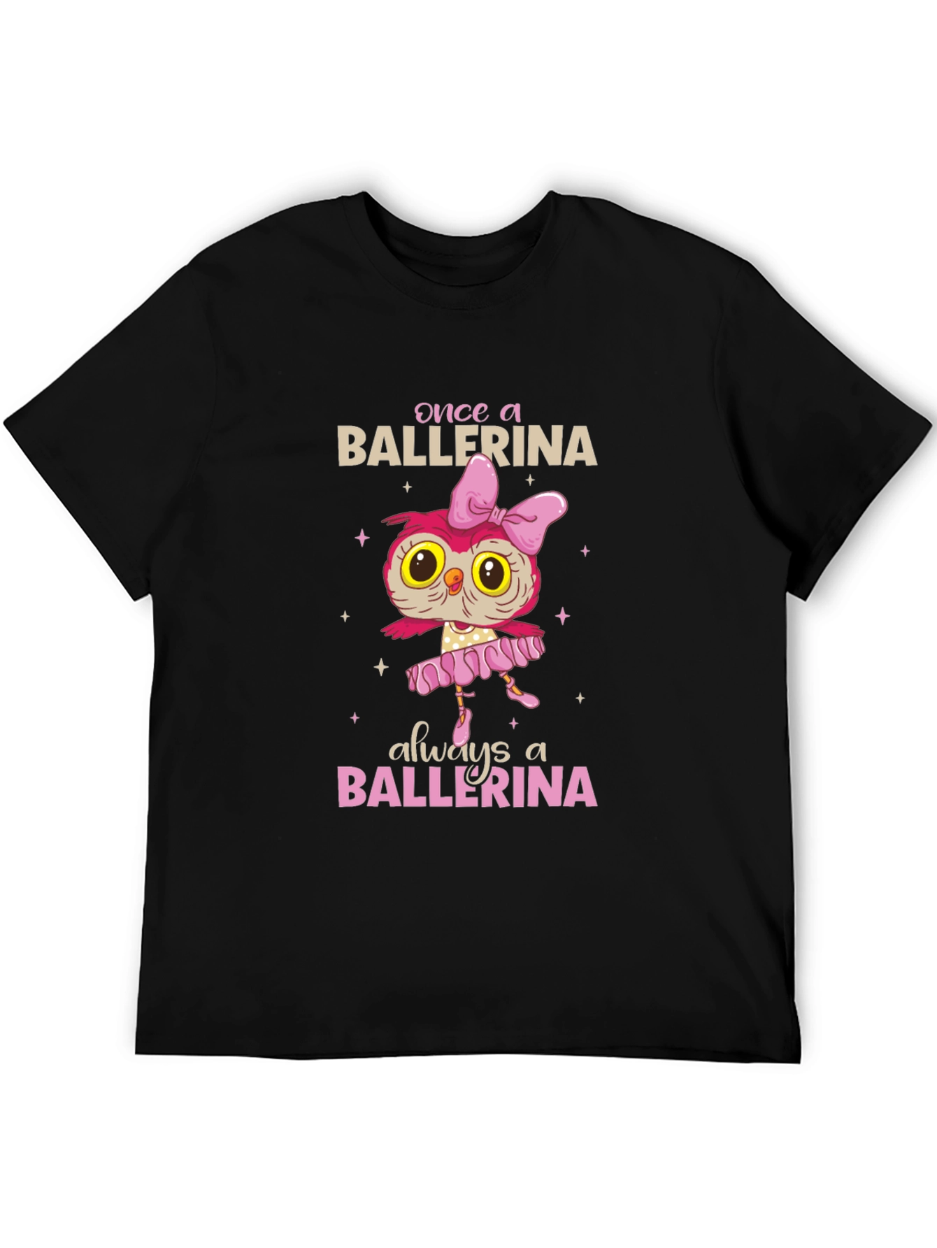 Ballerina Owl Graphic T-Shirt