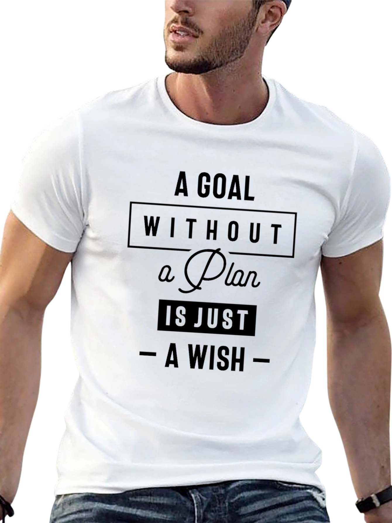 Goal Without a Plan Graphic Tee - Motivational Shirt