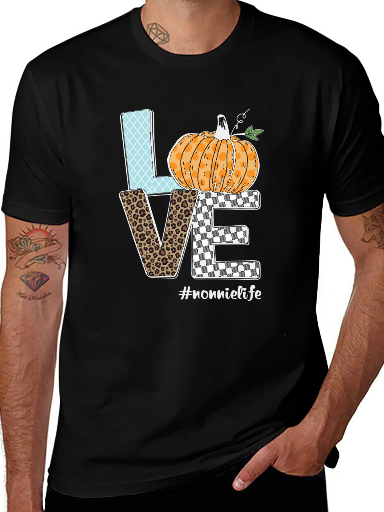 LOVE Nonnie Life Pumpkin Graphic Tee