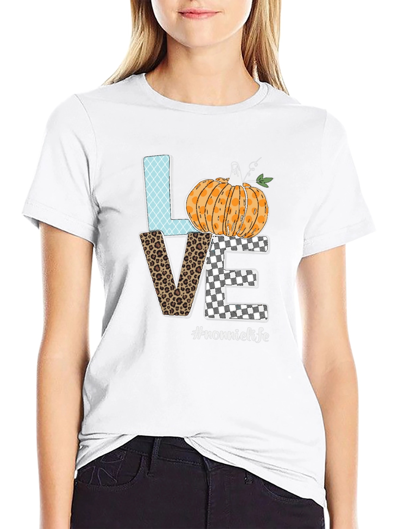 LOVE Nonnie Life Pumpkin Graphic Tee