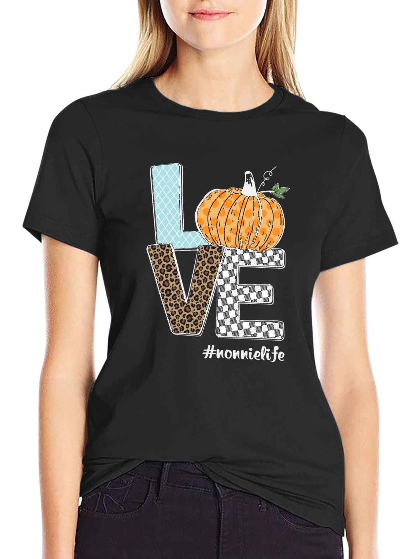 LOVE Nonnie Life Pumpkin Graphic Tee