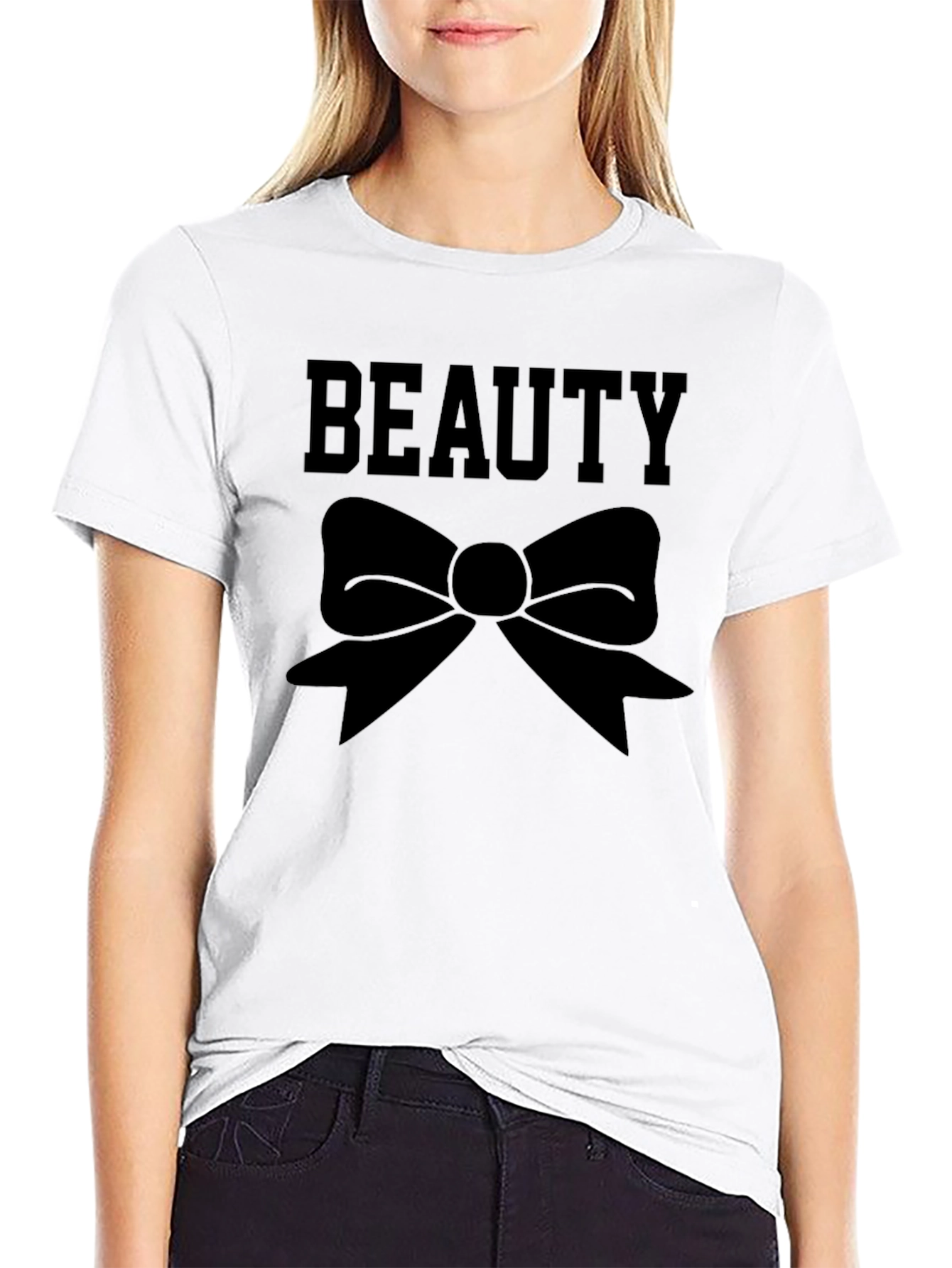 Beauty Bow T-Shirt - Stylish Graphic Tee