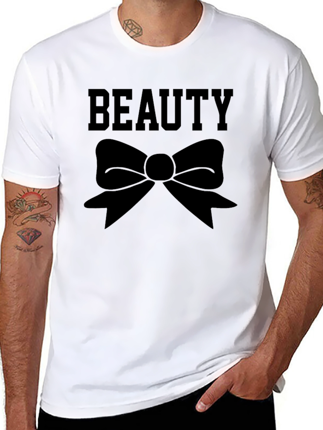 Beauty Bow T-Shirt - Stylish Graphic Tee