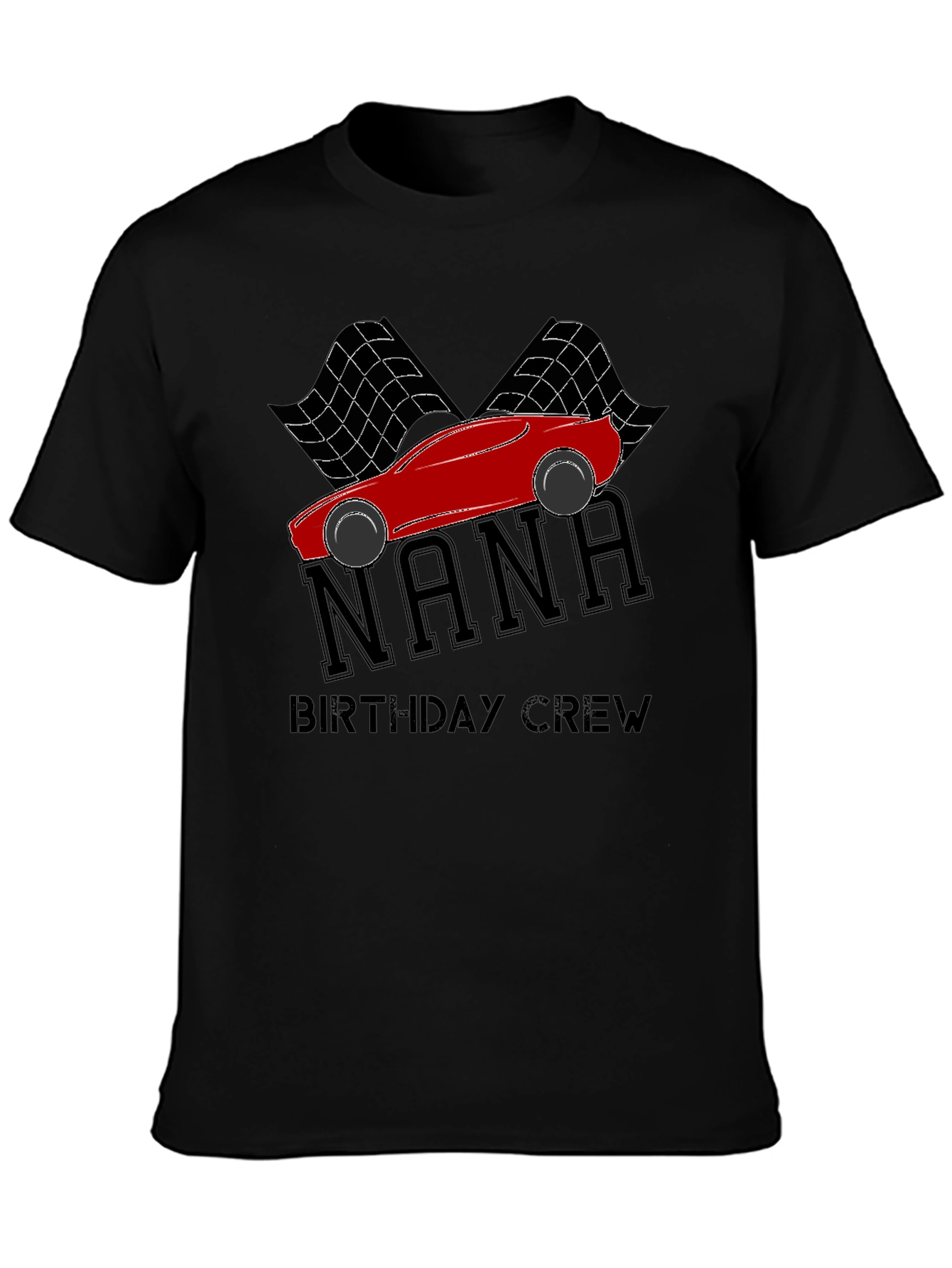 Nana Birthday Crew Racing Car T-Shirt