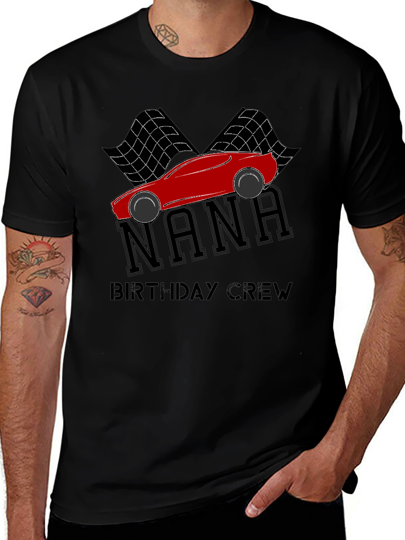 Nana Birthday Crew Racing Car T-Shirt
