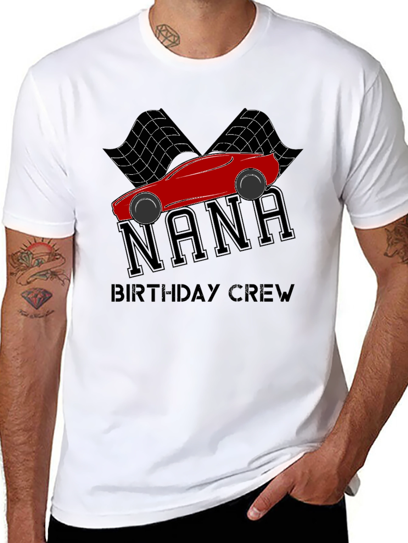 Nana Birthday Crew Racing Car T-Shirt
