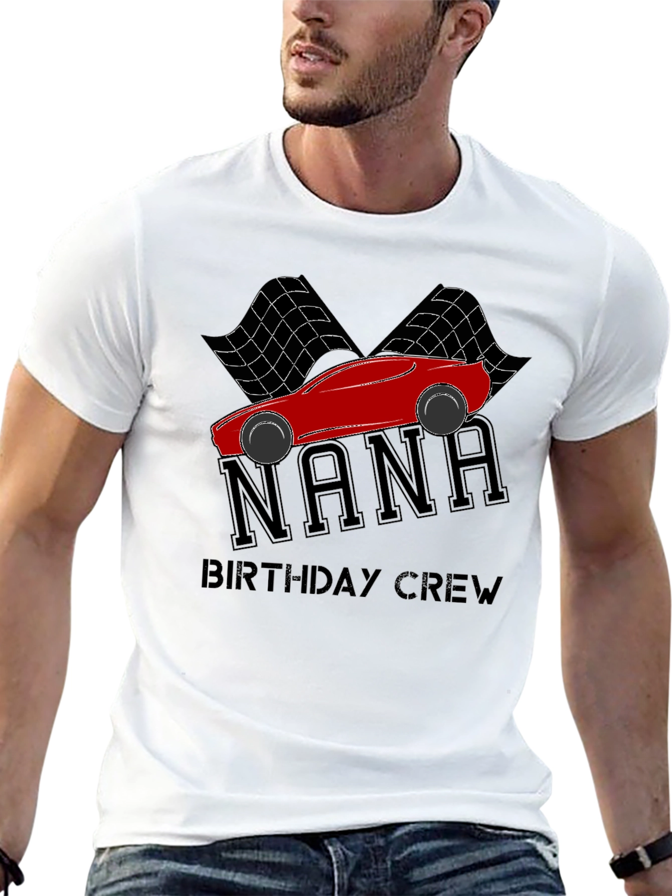 Nana Birthday Crew Racing Car T-Shirt