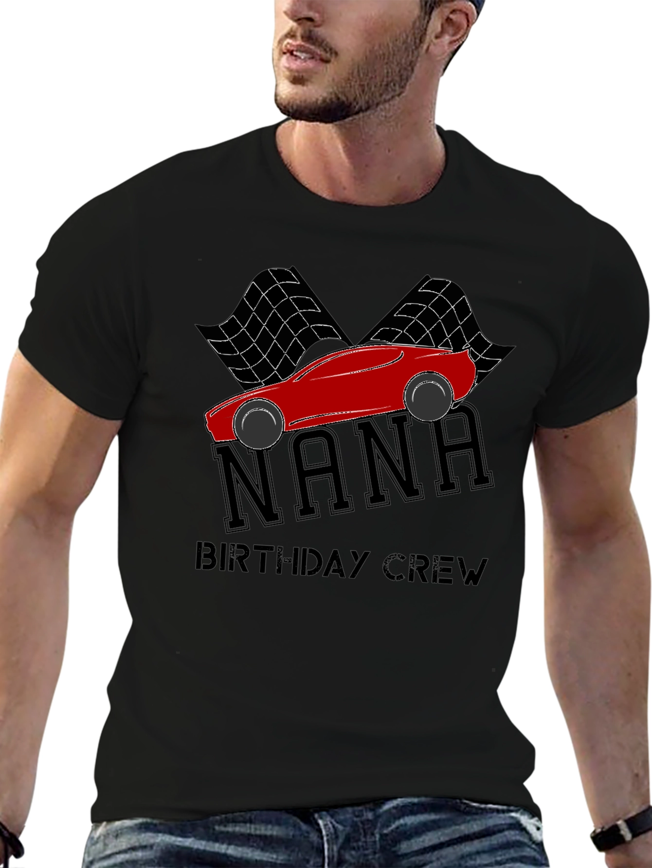 Nana Birthday Crew Racing Car T-Shirt