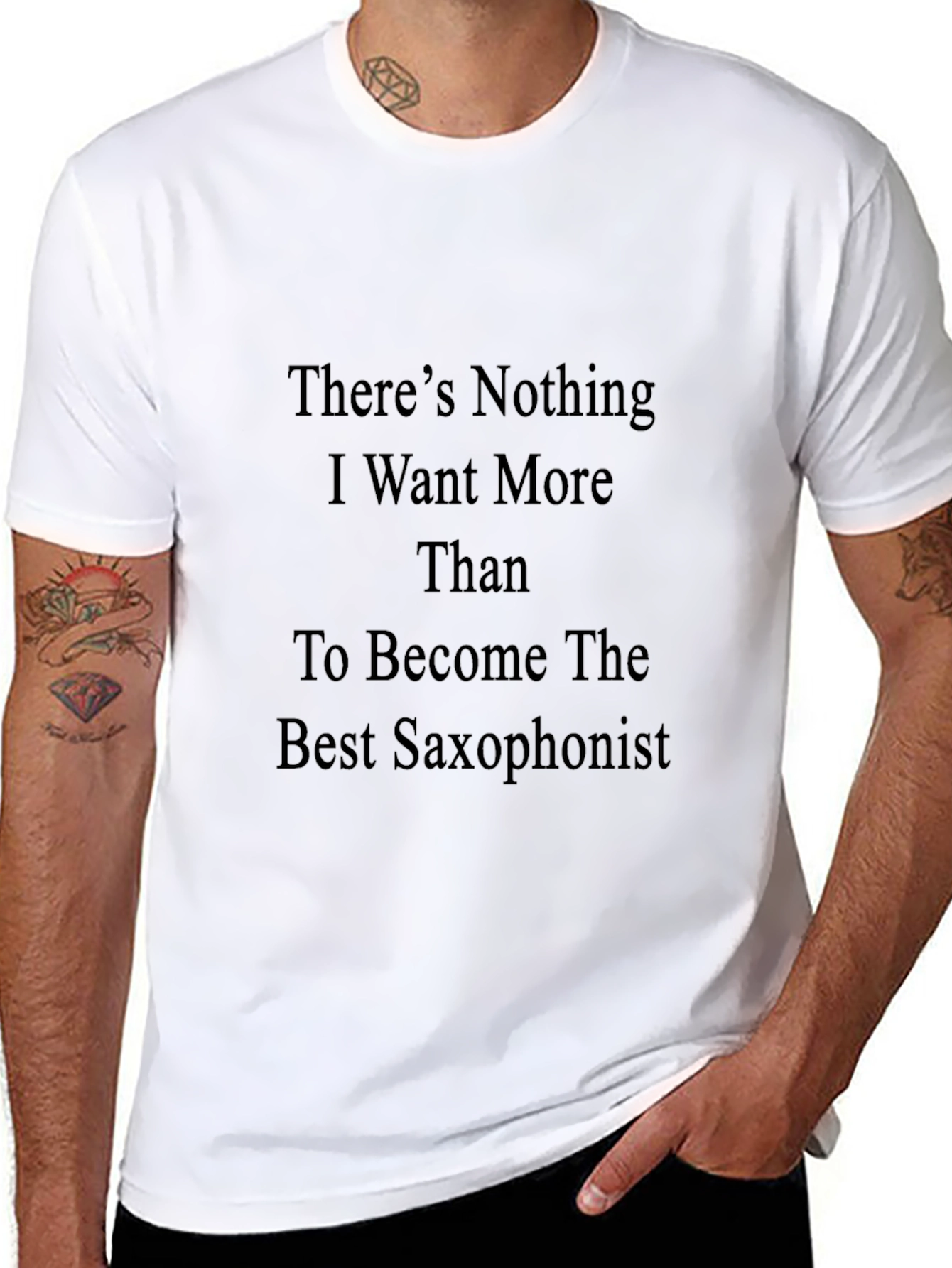 Saxophone Dreamer Black T-Shirt
