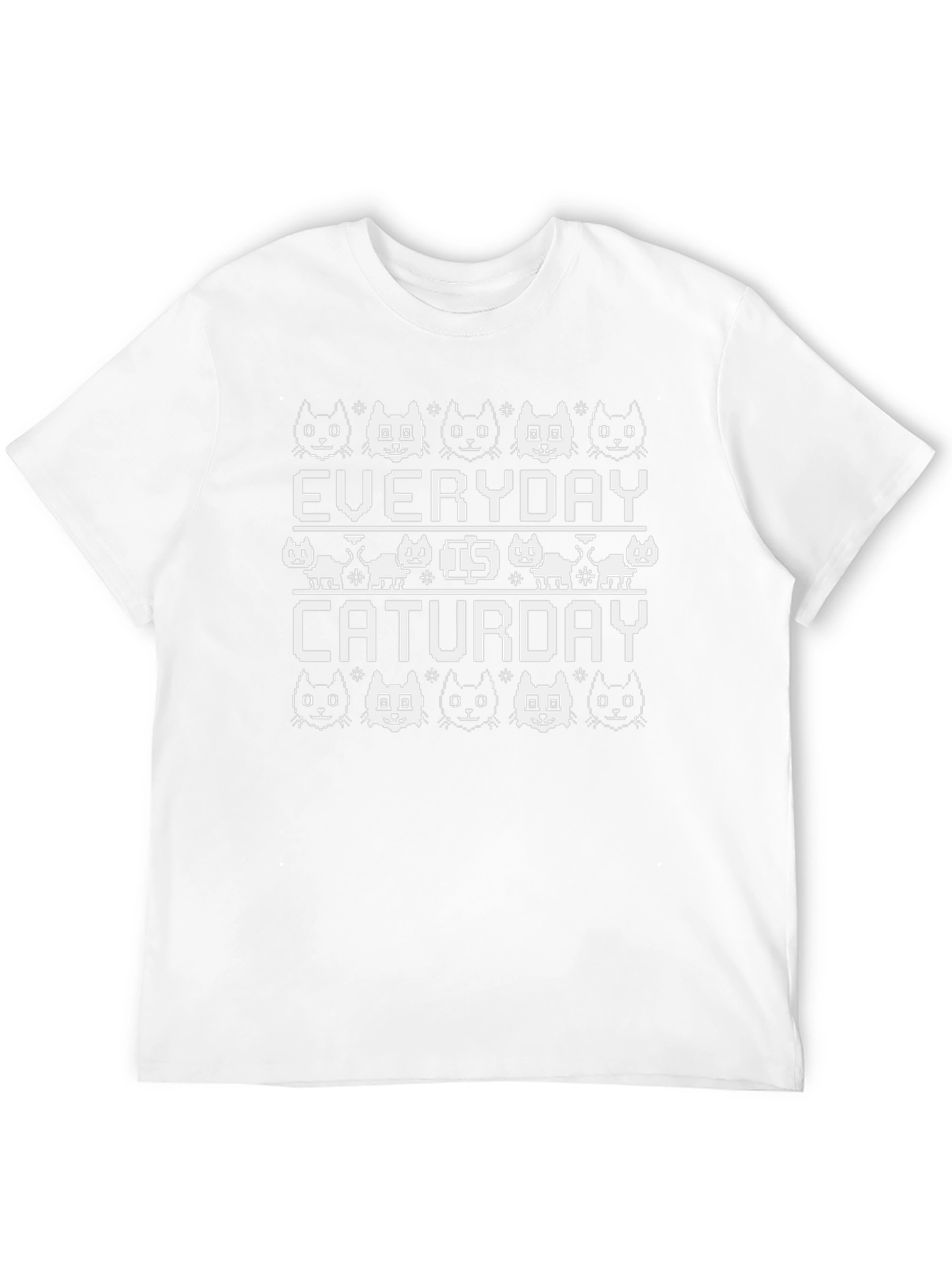 Everyday is Caturday Black T-Shirt