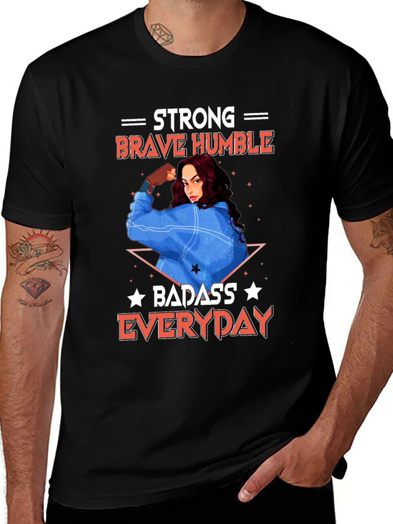 Strong Brave Humble Graphic T-Shirt
