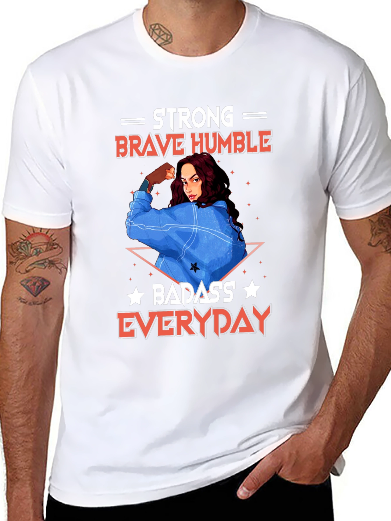 Strong Brave Humble Graphic T-Shirt