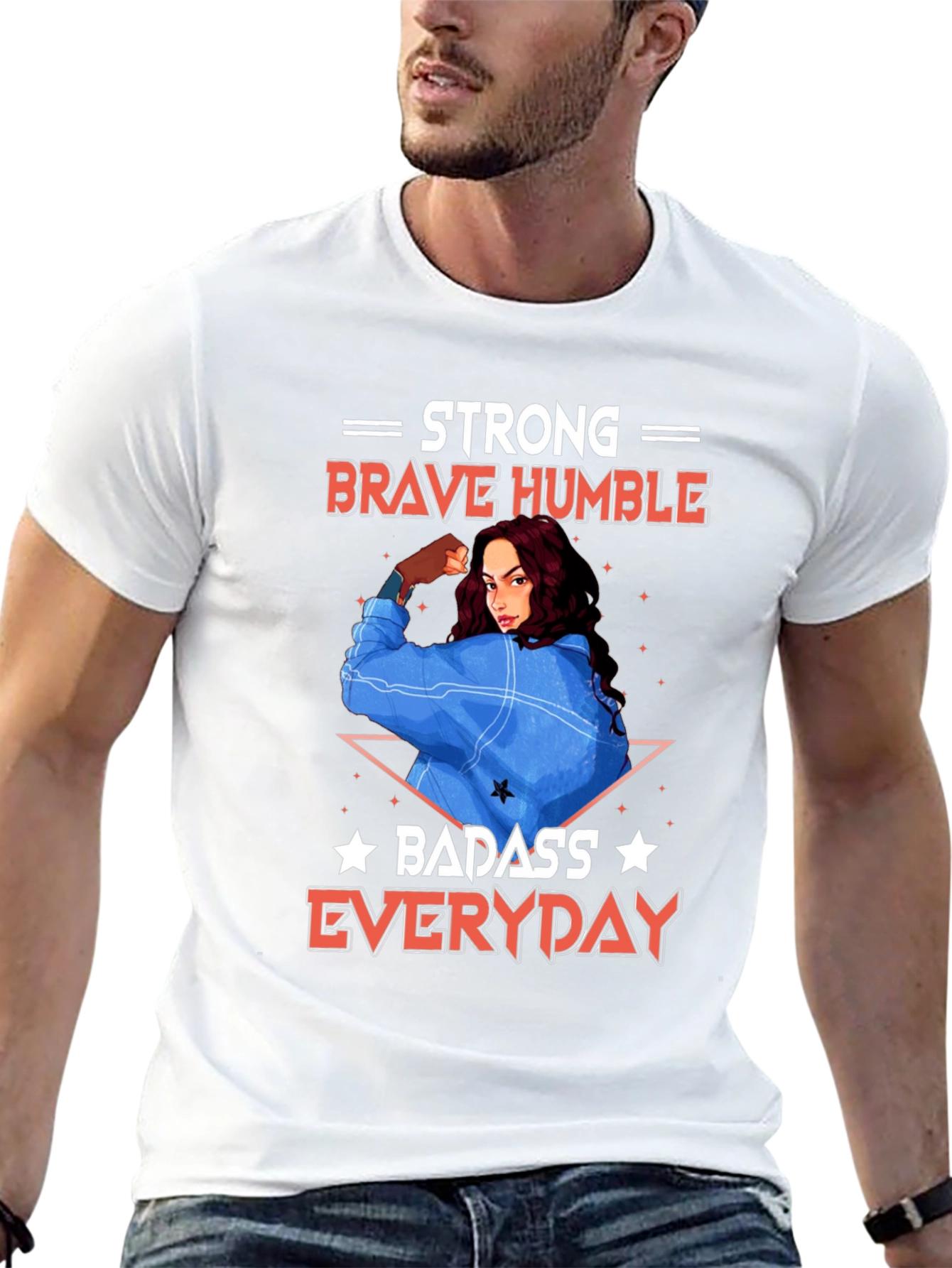 Strong Brave Humble Graphic T-Shirt