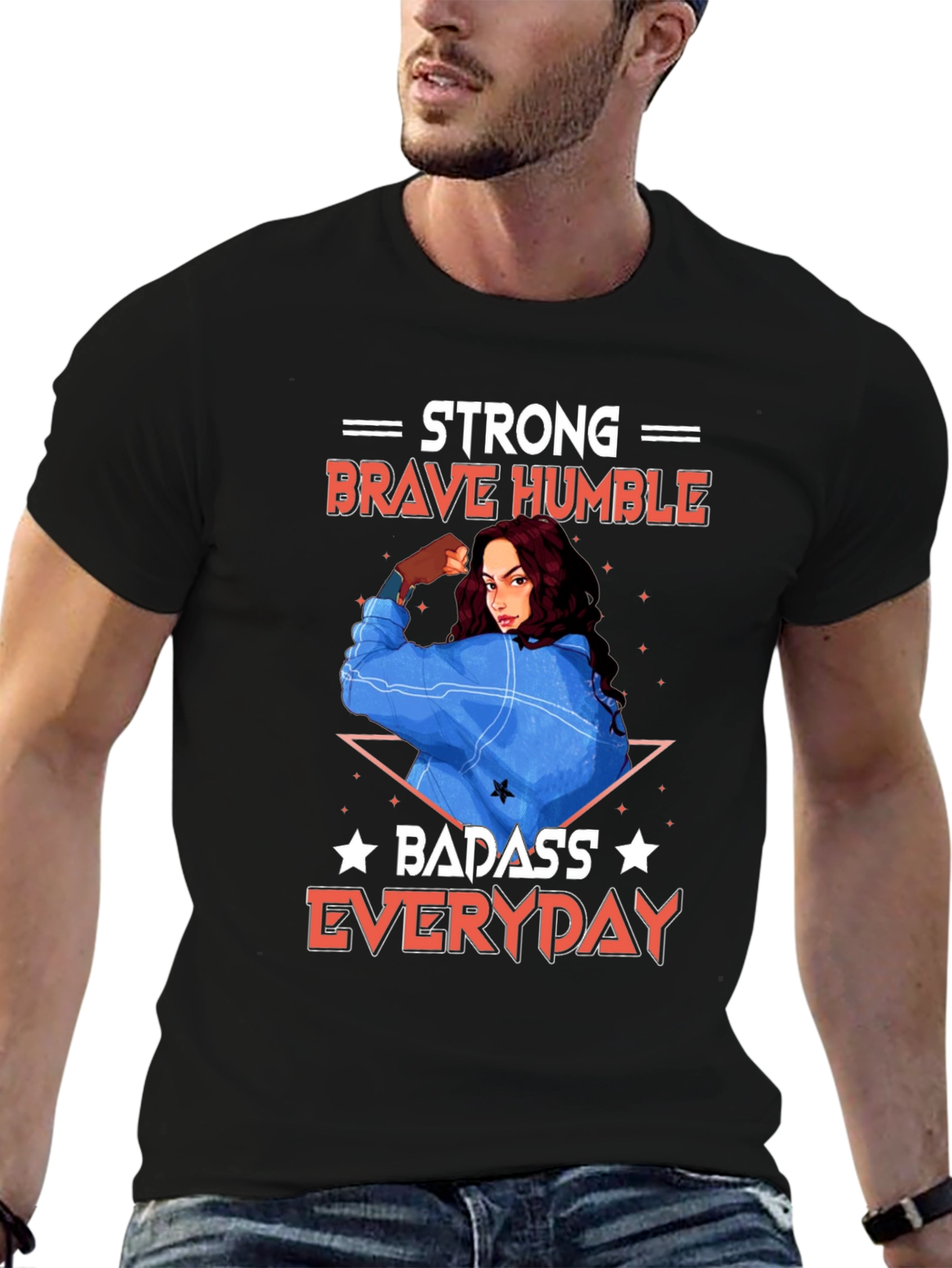Strong Brave Humble Graphic T-Shirt