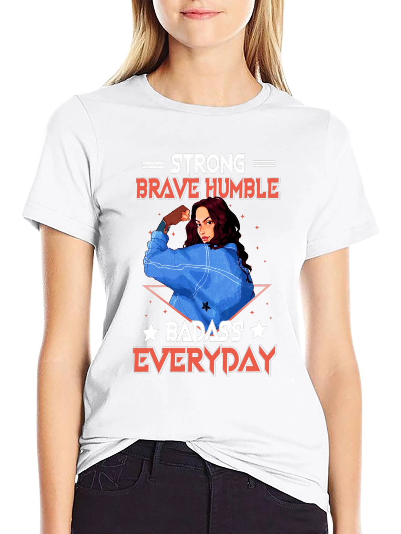 Strong Brave Humble Graphic T-Shirt