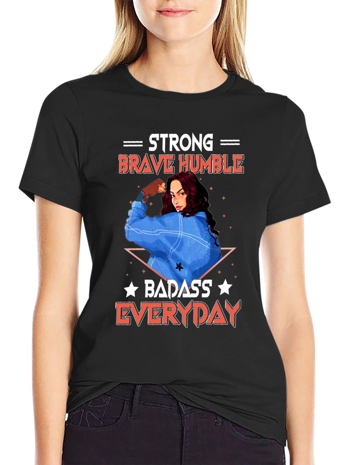 Strong Brave Humble Graphic T-Shirt